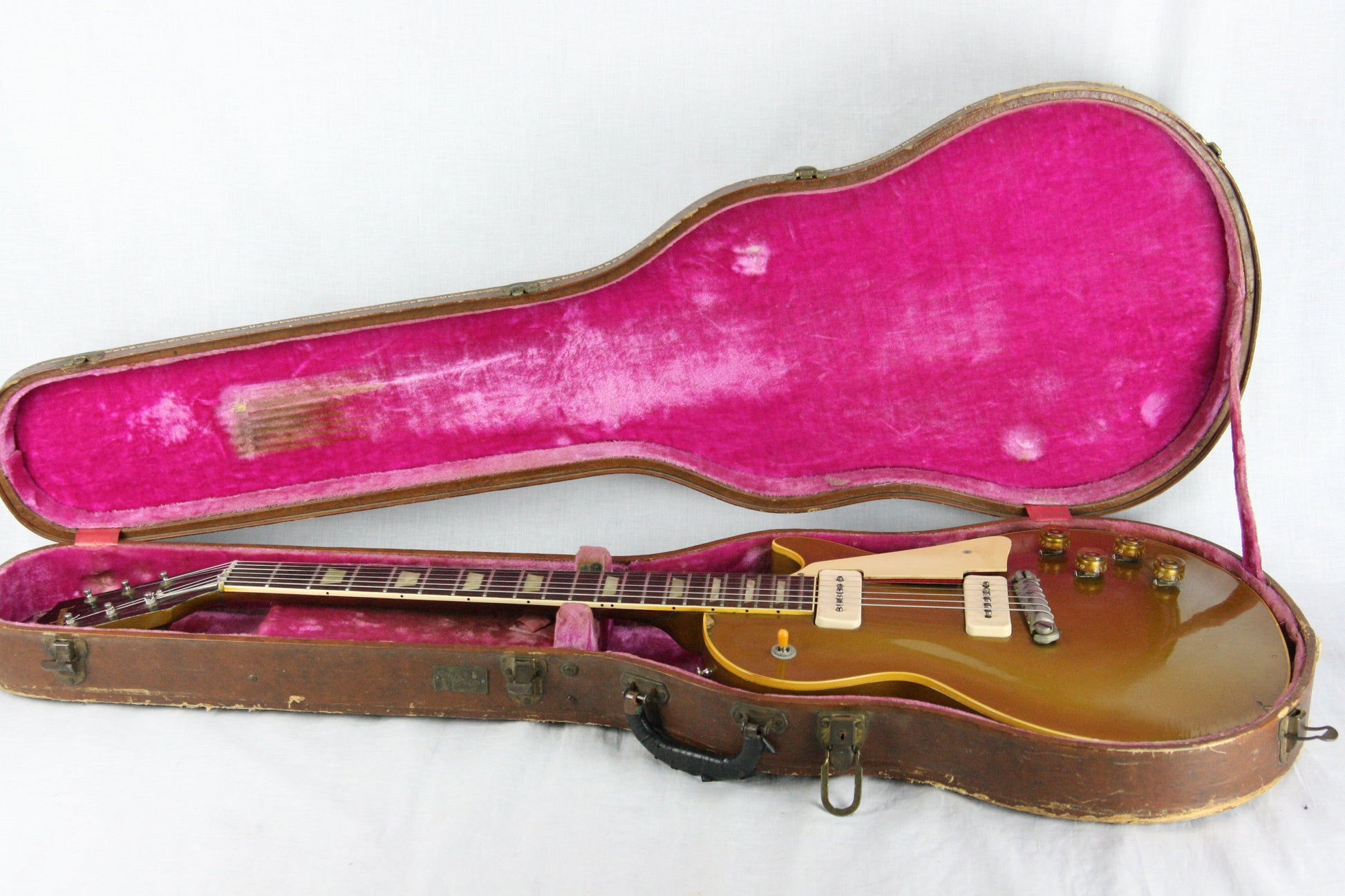 1955 Gibson Les Paul Standard Goldtop! ALL-GOLD w/ Lifton Case! Wraptail, P90's!