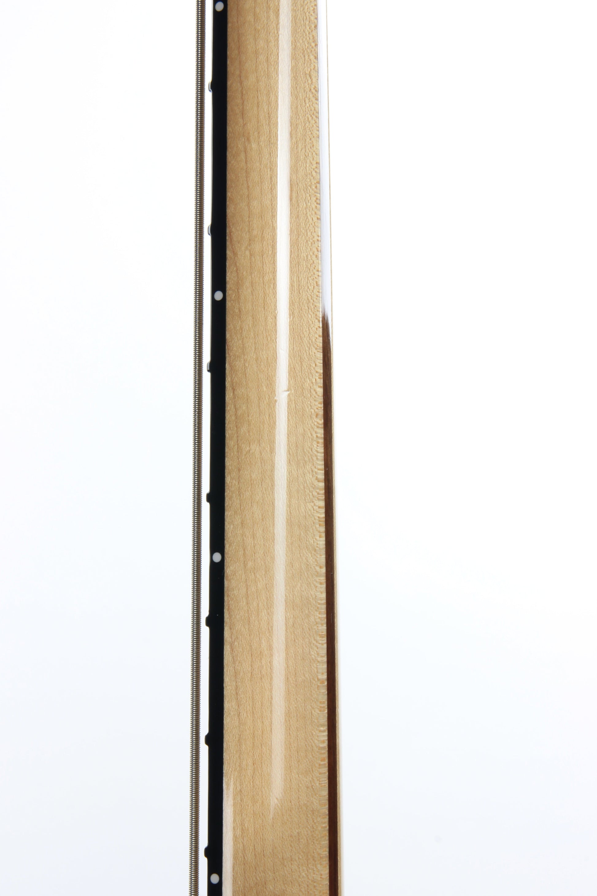 2011 Fender Custom Shop Masterbuilt 75 Jazz Bass Left-Handed - Maple, Black Blocks 1970's
