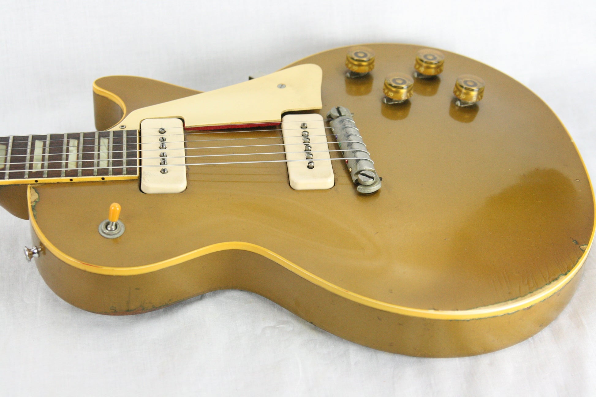 1955 Gibson Les Paul Standard Goldtop! ALL-GOLD w/ Lifton Case! Wraptail, P90's!
