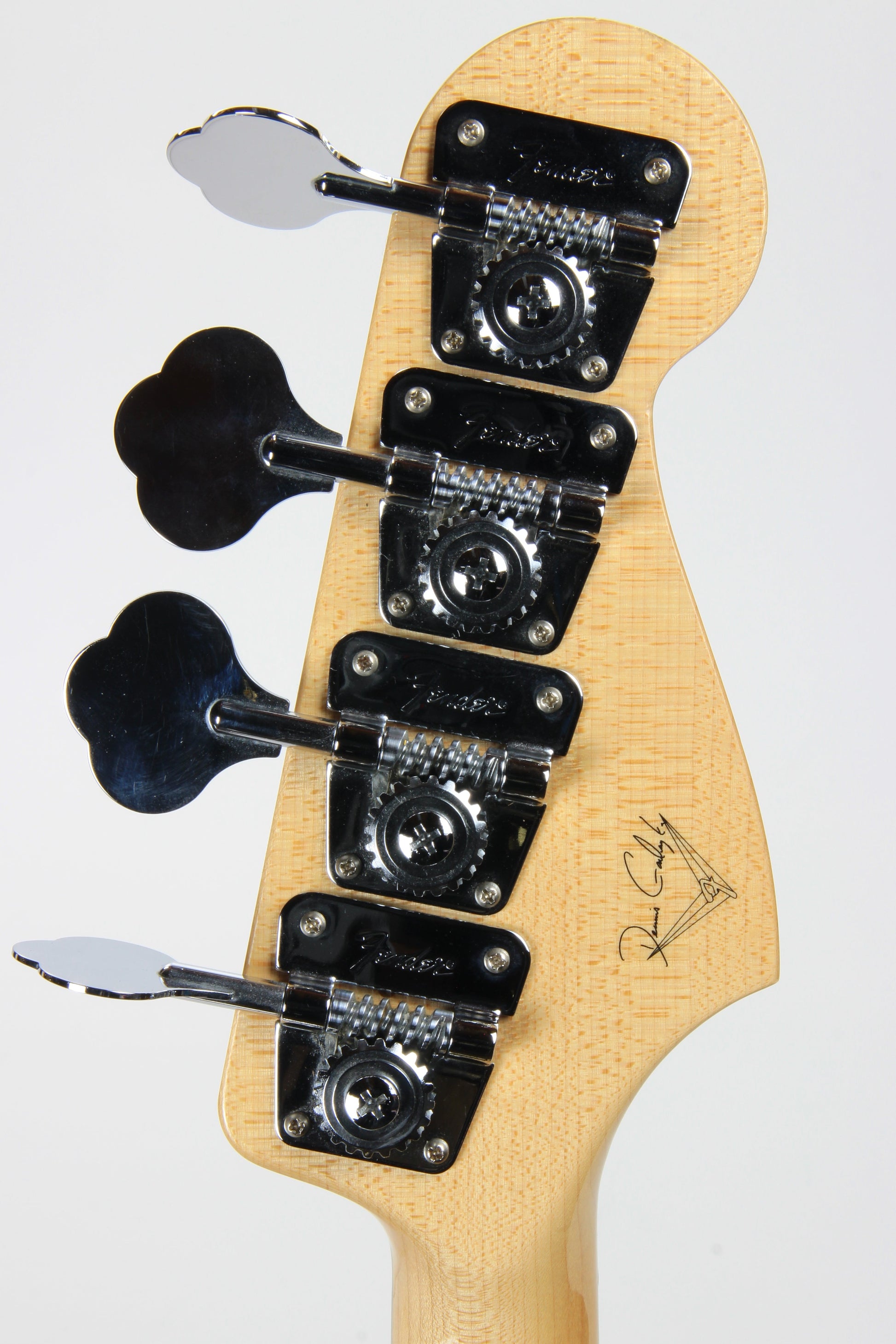 2011 Fender Custom Shop Masterbuilt 75 Jazz Bass Left-Handed - Maple, Black Blocks 1970's