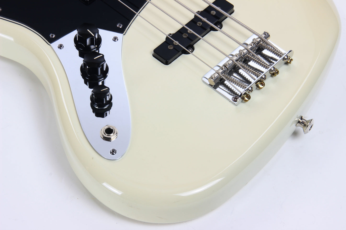 2011 Fender Custom Shop Masterbuilt 75 Jazz Bass Left-Handed - Maple, Black Blocks 1970's