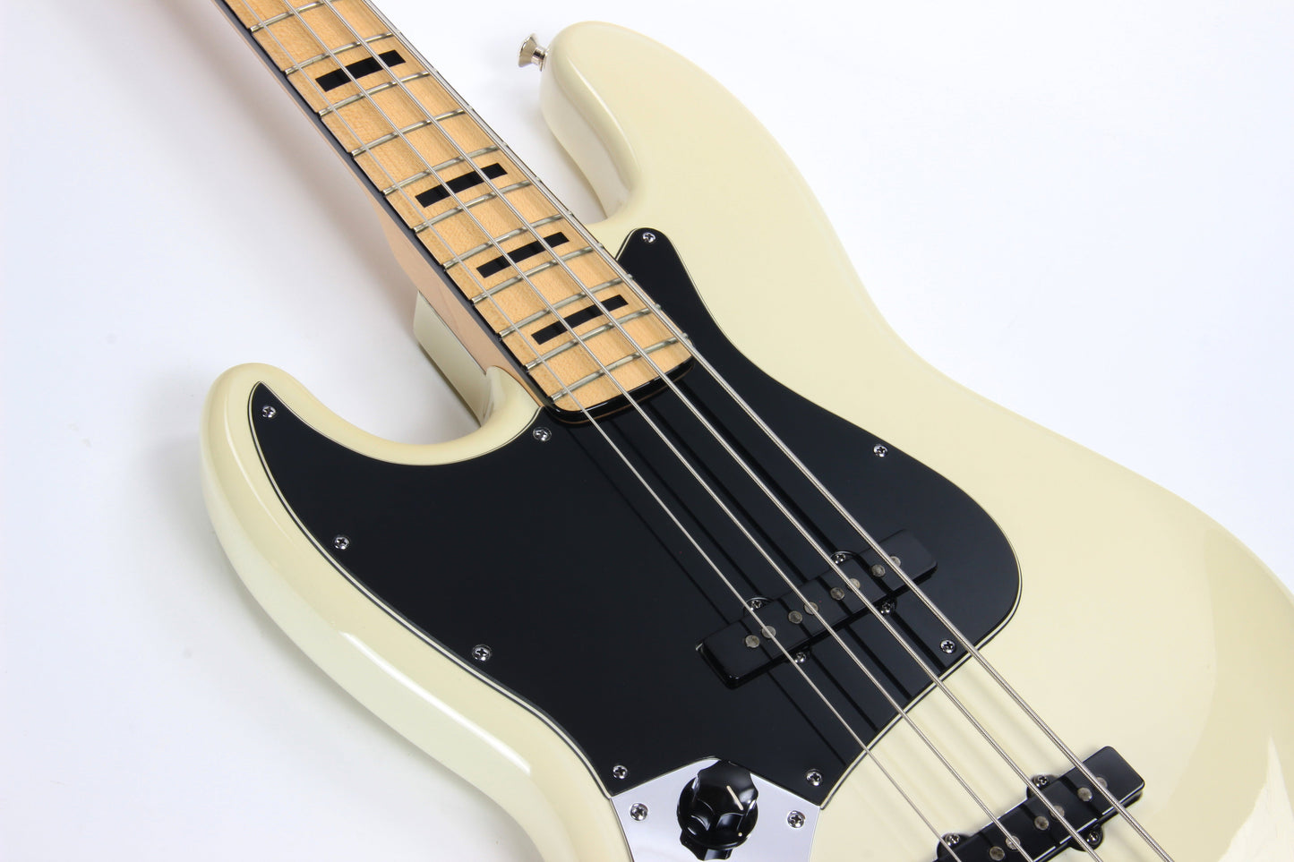 2011 Fender Custom Shop Masterbuilt 75 Jazz Bass Left-Handed - Maple, Black Blocks 1970's