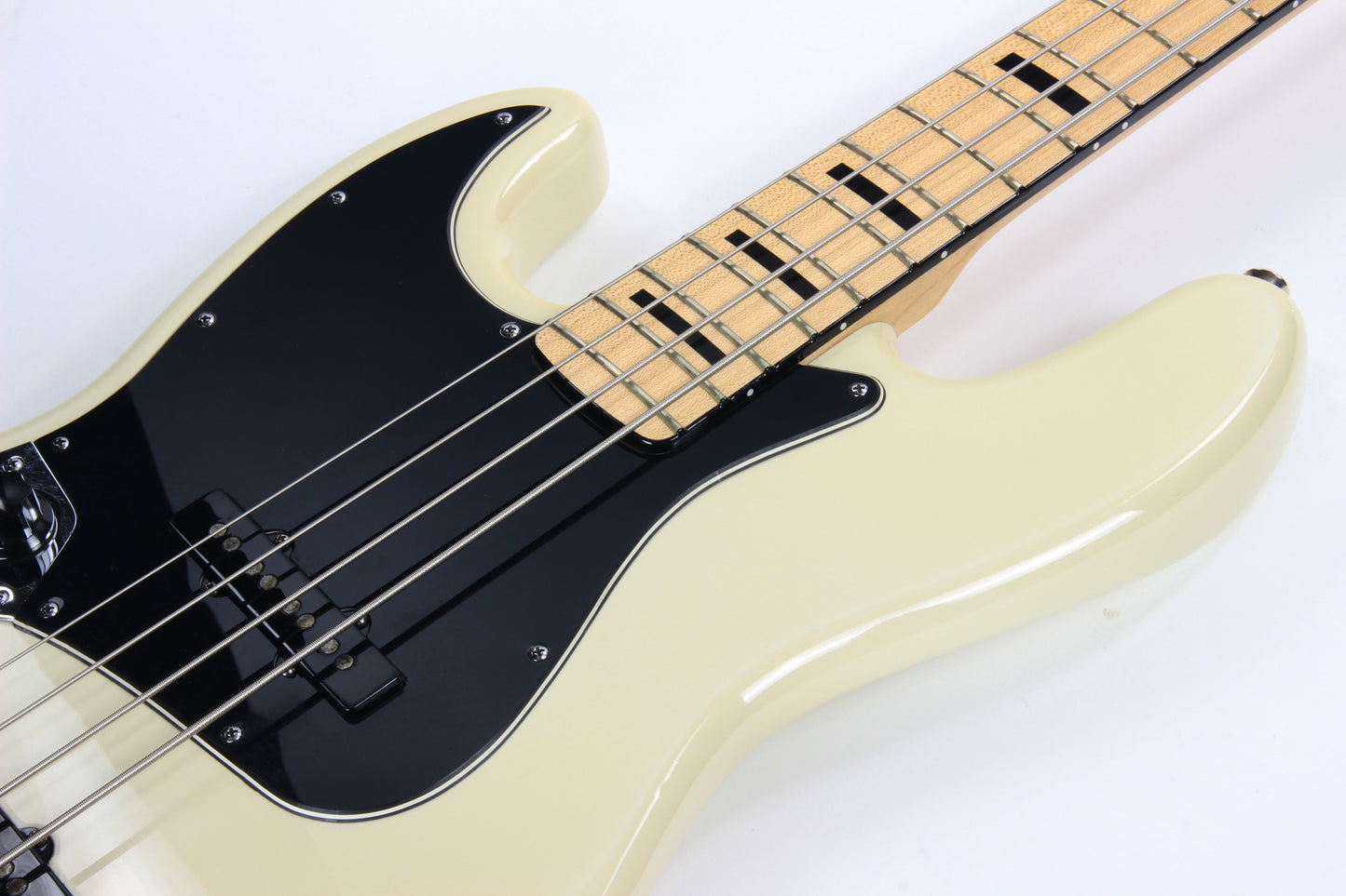 2011 Fender Custom Shop Masterbuilt 75 Jazz Bass Left-Handed - Maple, Black Blocks 1970's