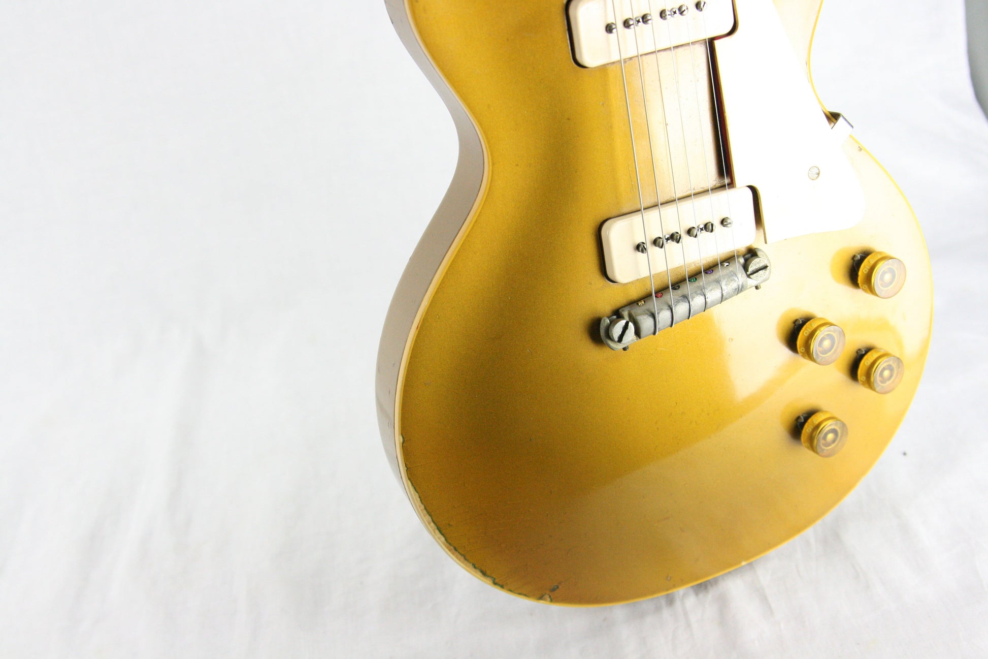 1955 Gibson Les Paul Standard Goldtop! ALL-GOLD w/ Lifton Case! Wraptail, P90's!
