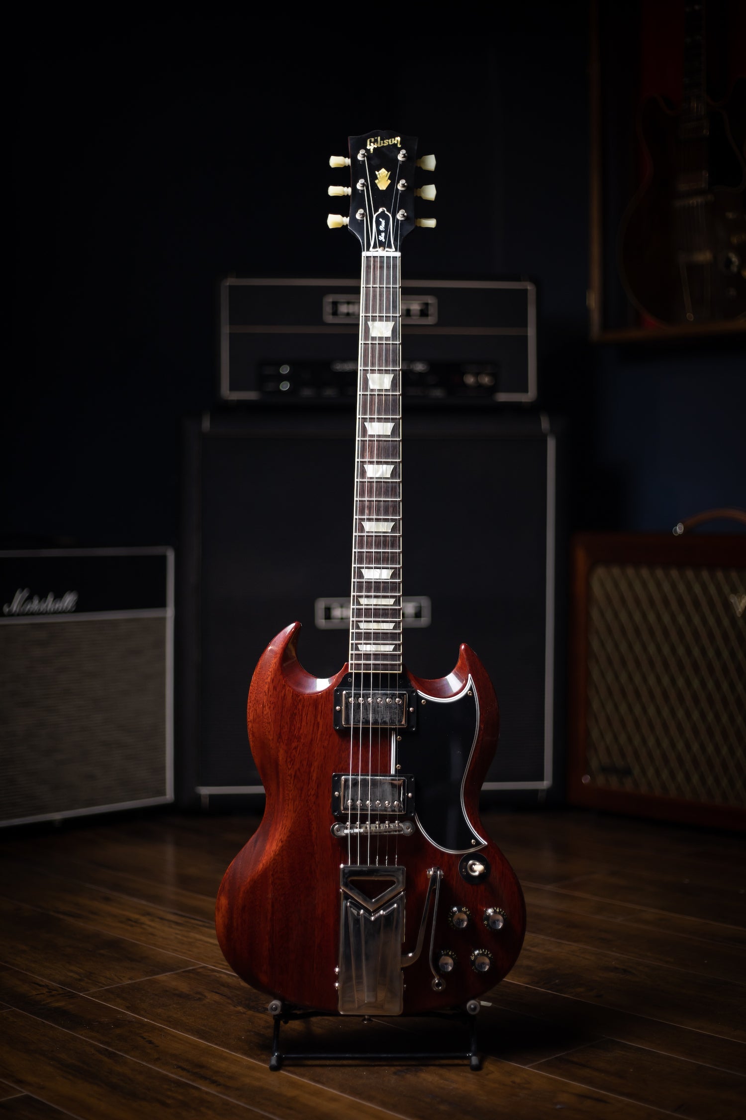 Gibson Custom Shop 60th Anniversary 1961 SG Les Paul Standard VOS Electric Guitar - Cherry Red