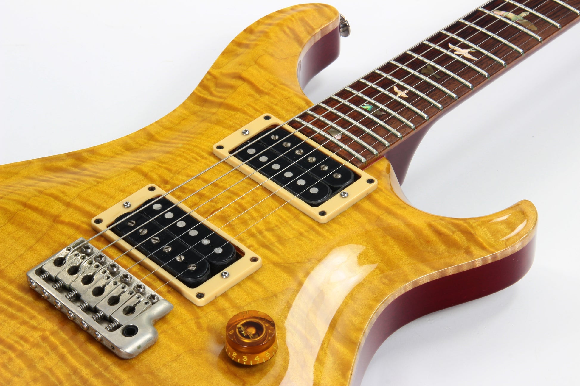 1989 PRS Custom 24 KILLER 10-Top BRAZILIAN ROSEWOOD Paul Reed Smith - Vintage Yellow 1980's