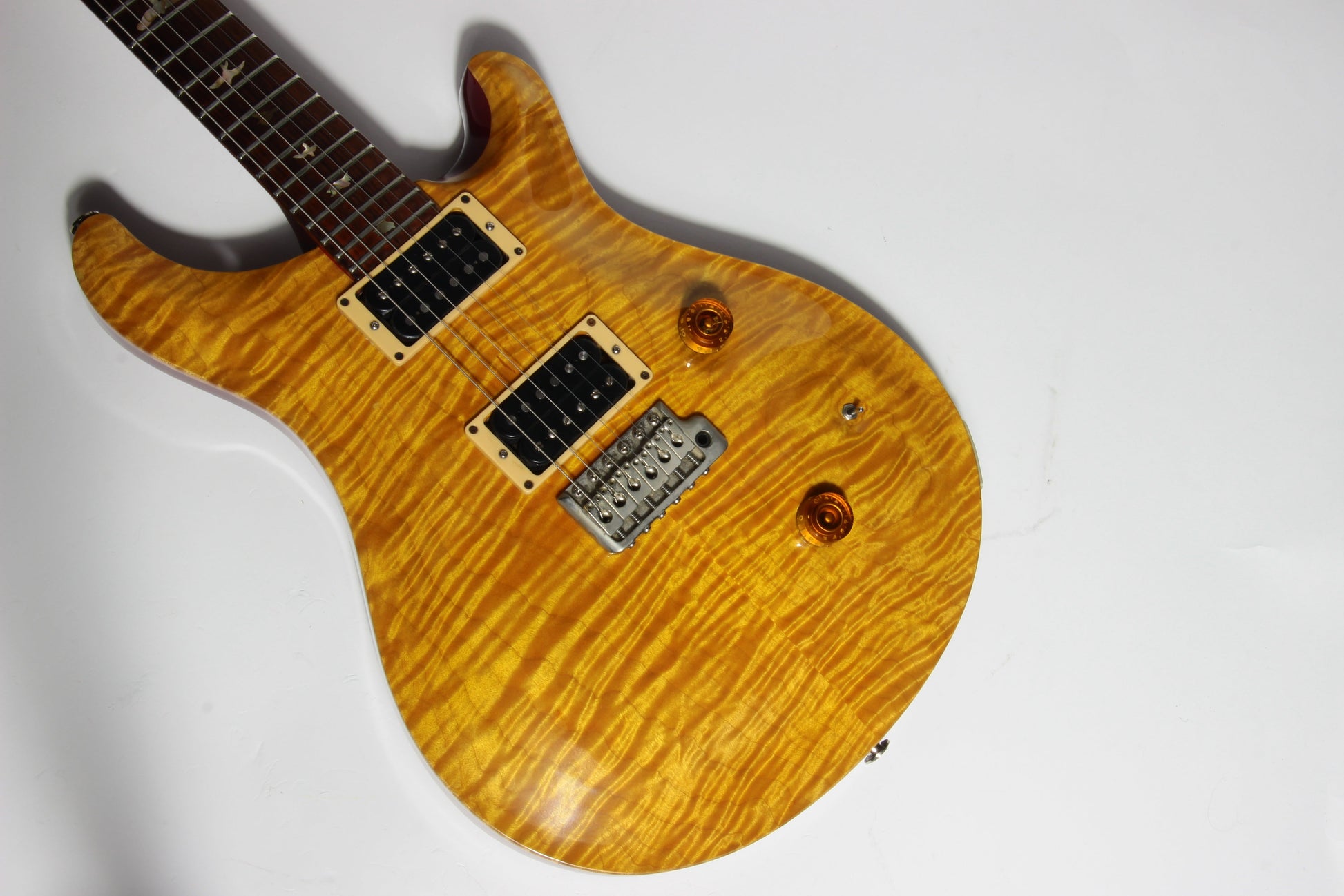 1989 PRS Custom 24 KILLER 10-Top BRAZILIAN ROSEWOOD Paul Reed Smith - Vintage Yellow 1980's