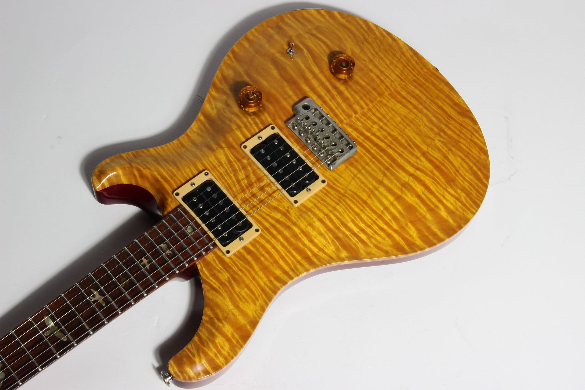 1989 PRS Custom 24 KILLER 10-Top BRAZILIAN ROSEWOOD Paul Reed Smith - Vintage Yellow 1980's