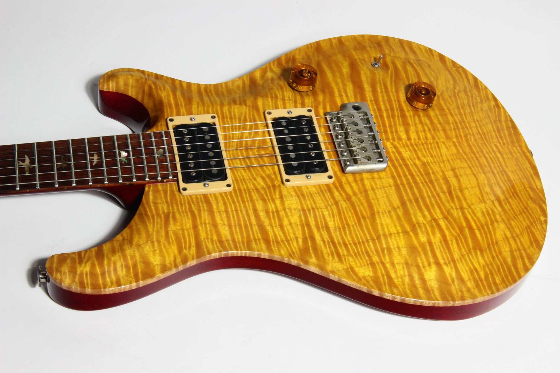 1989 PRS Custom 24 KILLER 10-Top BRAZILIAN ROSEWOOD Paul Reed Smith - Vintage Yellow 1980's