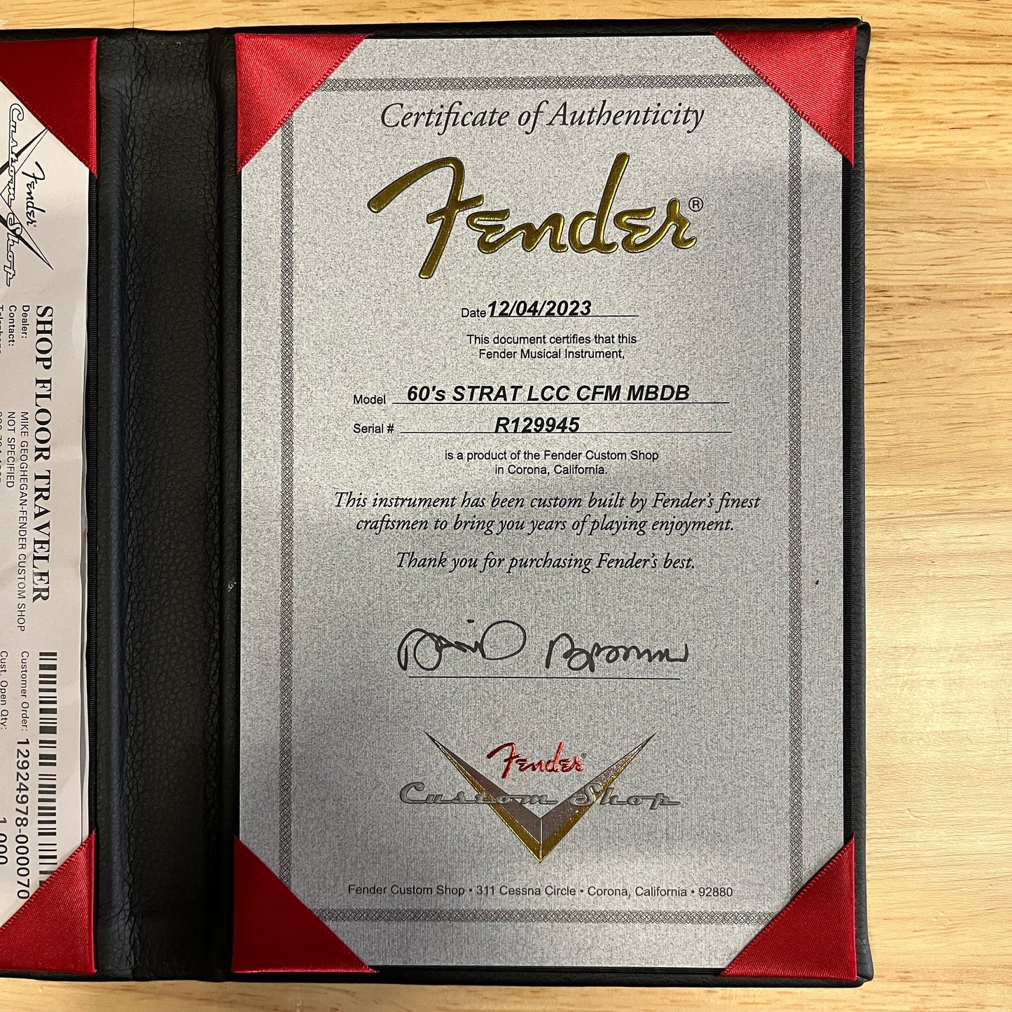 Fender Custom Shop Limited David Brown Masterbuilt '60s Strat Deluxe Closet Classic - Charcoal Frost Metallic