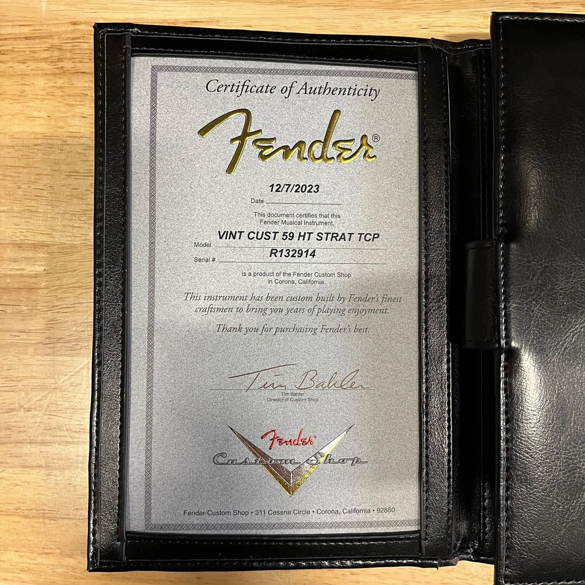 Fender Custom Shop Vintage Custom 1959 Stratocaster Hardtail Relic - Chocolate 3 Tone Sunburst