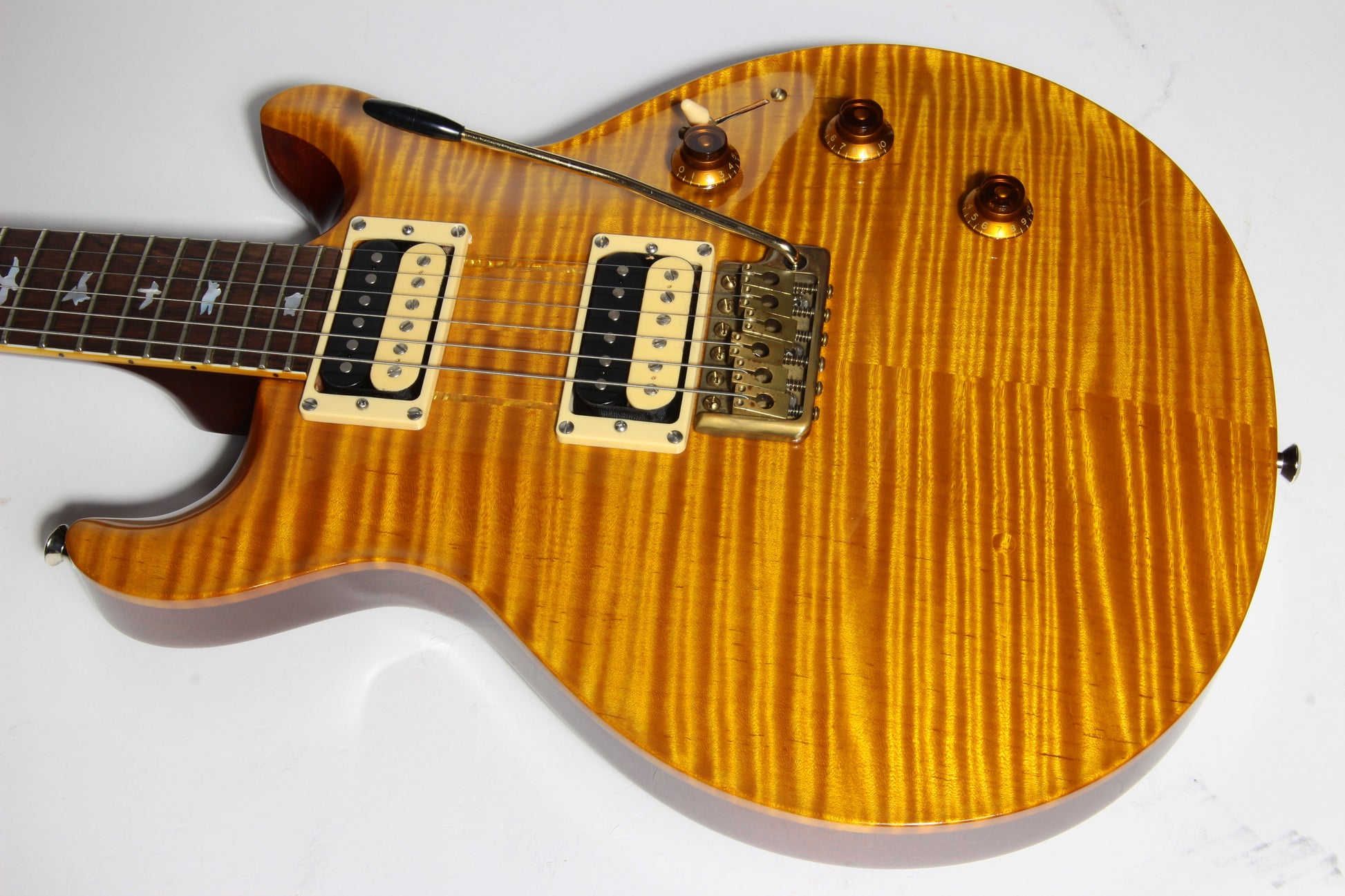 2009 PRS Howard Leese Private Stock Golden Eagle Paul Reed Smith - Brazilian Rosewood, Santana Headstock, Vintage Yellow