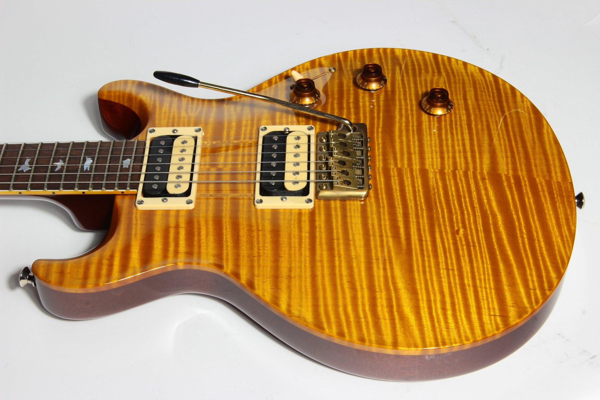 2009 PRS Howard Leese Private Stock Golden Eagle Paul Reed Smith - Brazilian Rosewood, Santana Headstock, Vintage Yellow