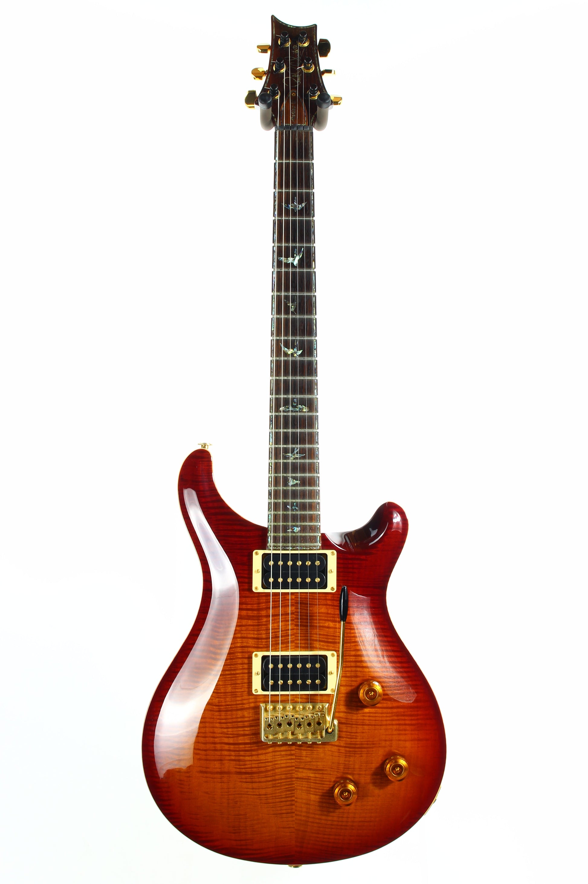 1996 PRS Artist Series III Limited Edition Dark Cherry Sunburst - RARE TREMOLO MODEL, Paua Inlays, Great Top!