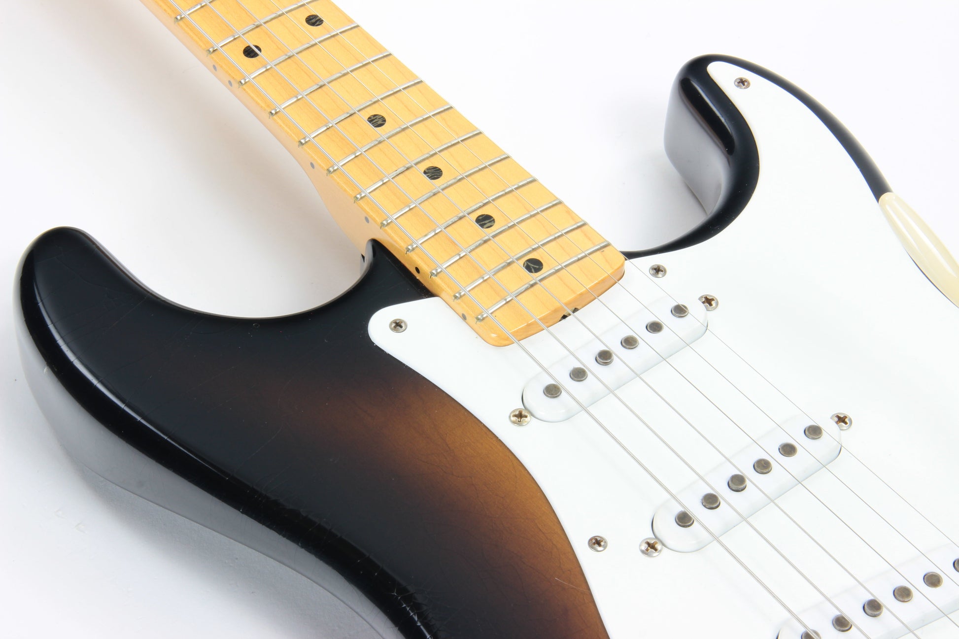 2004 Fender Custom Shop Masterbuilt John English 1954 Stratocaster 50th Anniversary - Norman's Rare Guitars Specs, 2-Tone '54 Sunburst