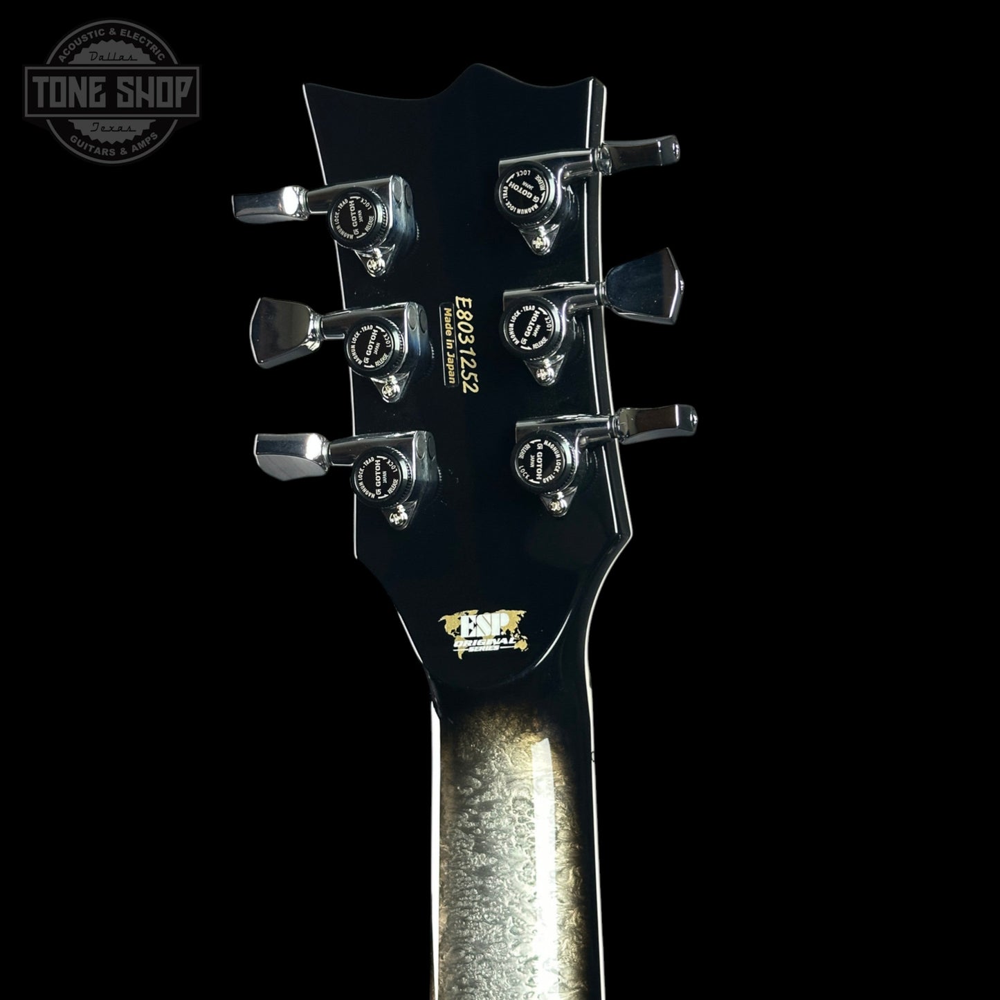 ESP Original Series Eclipse Custom Silver Liquid Metal Burst w/case E8031252