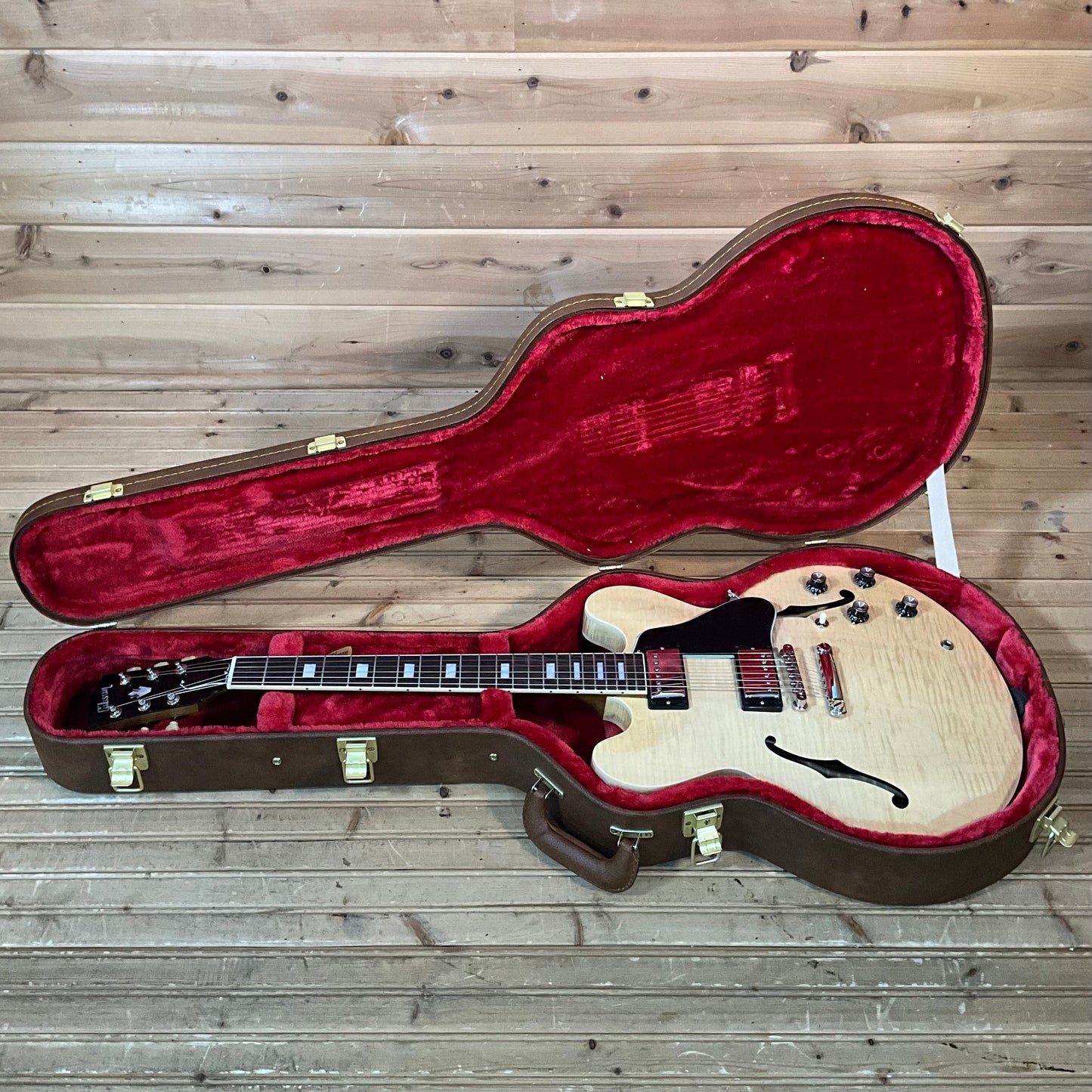 Gibson ES-335 Figured Electric Guitar - Antique Natural