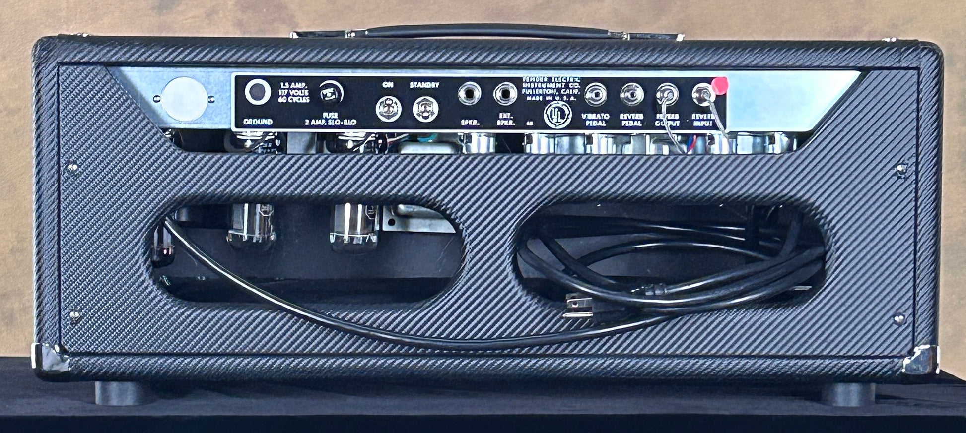 Welagen Ultraphonix/Vibroverb Head Black Carbon Fiber Tolex