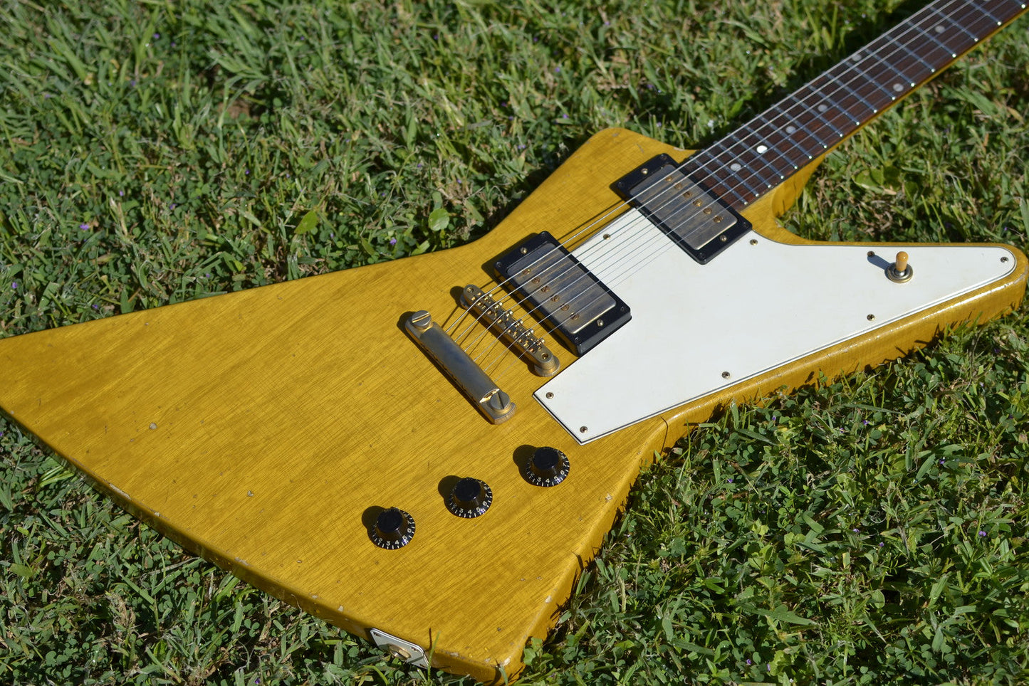 1958 Gibson Custom Shop Korina Explorer 50th Anniversary Historic Makeovers Deluxe - Brazilian Rosewood Fretboard + Throbaks!