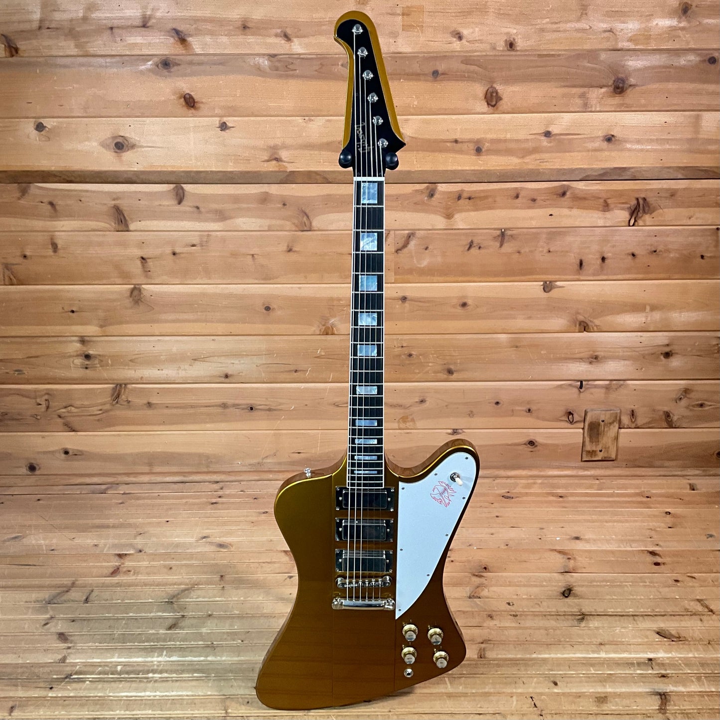 Gibson Custom 1963 Firebird VII Electric Guitar - Double Gold