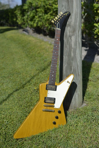 1958 Gibson Custom Shop Korina Explorer 50th Anniversary Historic Makeovers Deluxe - Brazilian Rosewood Fretboard + Throbaks!