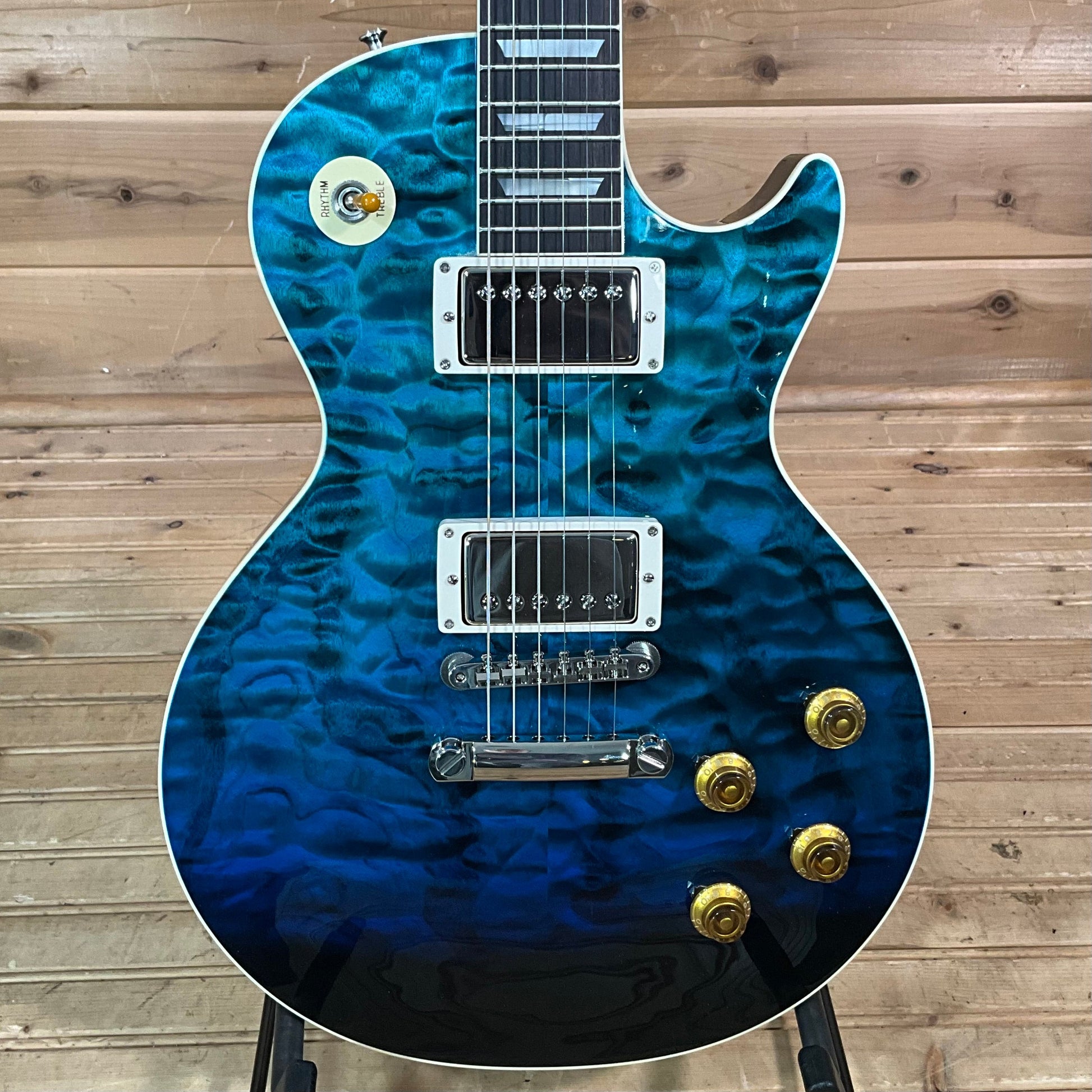 Gibson Custom 1959 Les Paul Standard Electric Guitar - Multi Aqua Stain