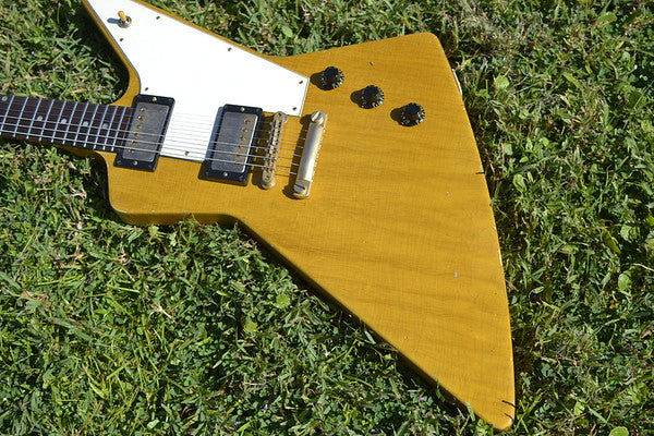 1958 Gibson Custom Shop Korina Explorer 50th Anniversary Historic Makeovers Deluxe - Brazilian Rosewood Fretboard + Throbaks!