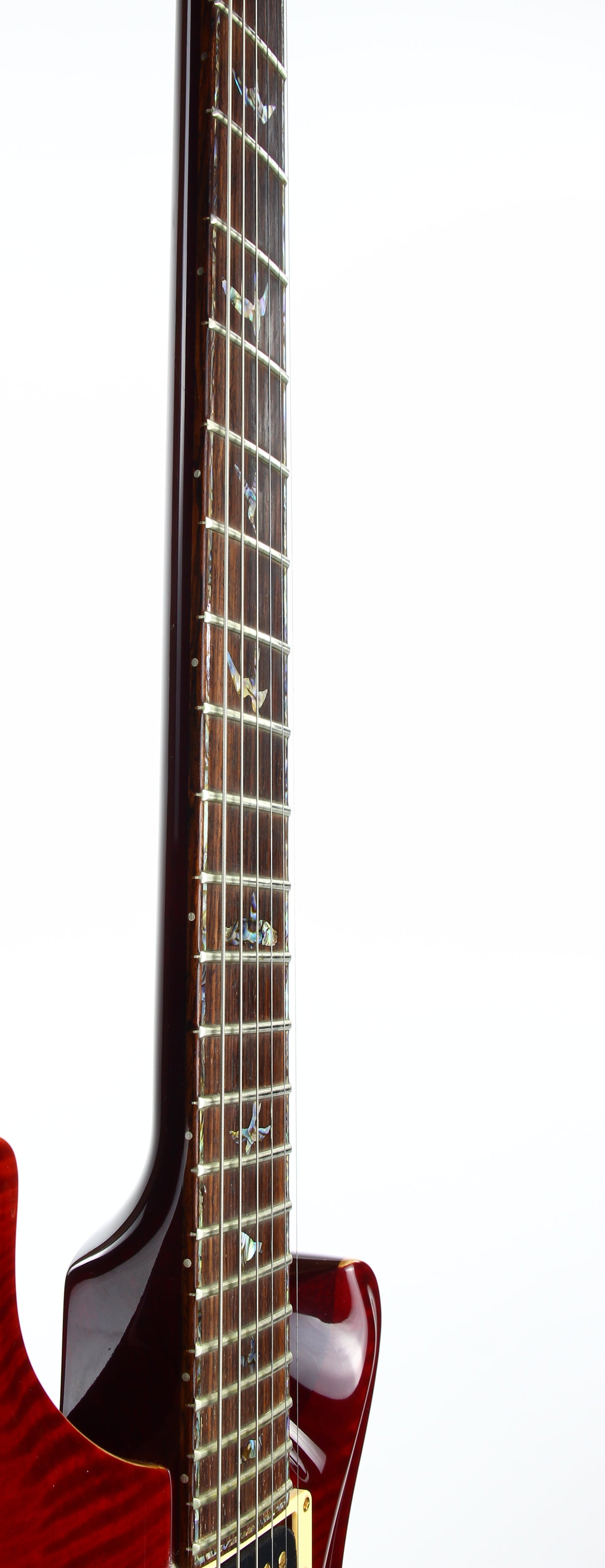 1996 PRS Artist Series III Limited Edition Dark Cherry Sunburst - RARE TREMOLO MODEL, Paua Inlays, Great Top!