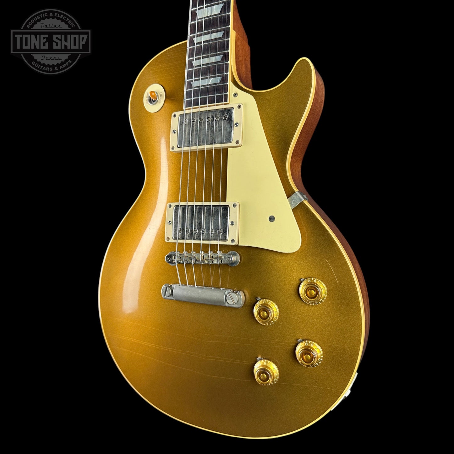 Gibson Custom Dealer Select Chambered 1957 Les Paul Double Gold Ultra Light Aged w/case 76289