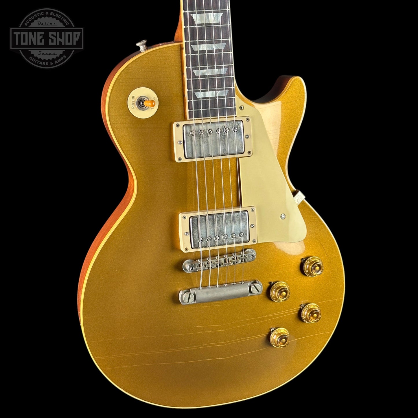 Gibson Custom Dealer Select Chambered 1957 Les Paul Double Gold Ultra Light Aged w/case 76289