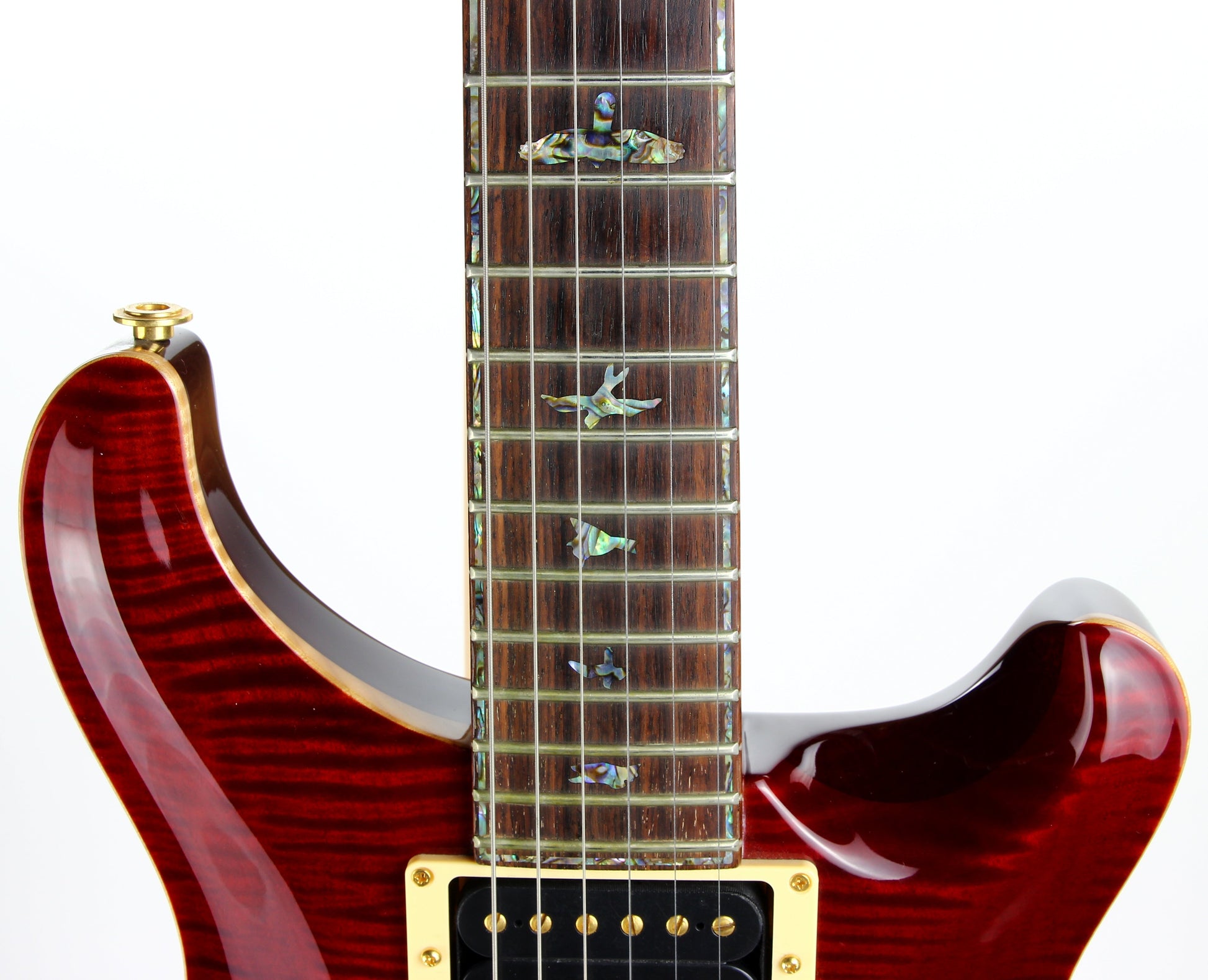 1996 PRS Artist Series III Limited Edition Dark Cherry Sunburst - RARE TREMOLO MODEL, Paua Inlays, Great Top!