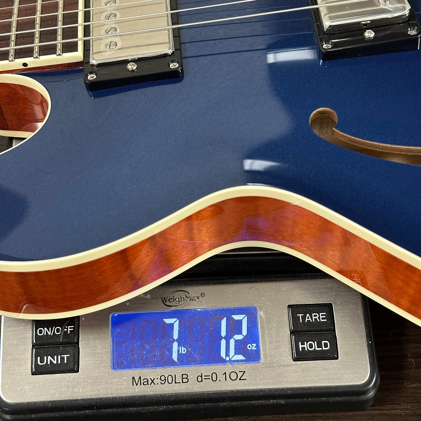 Collings I35-LC Pelham Blue Top Parallelograms w/Case 262630
