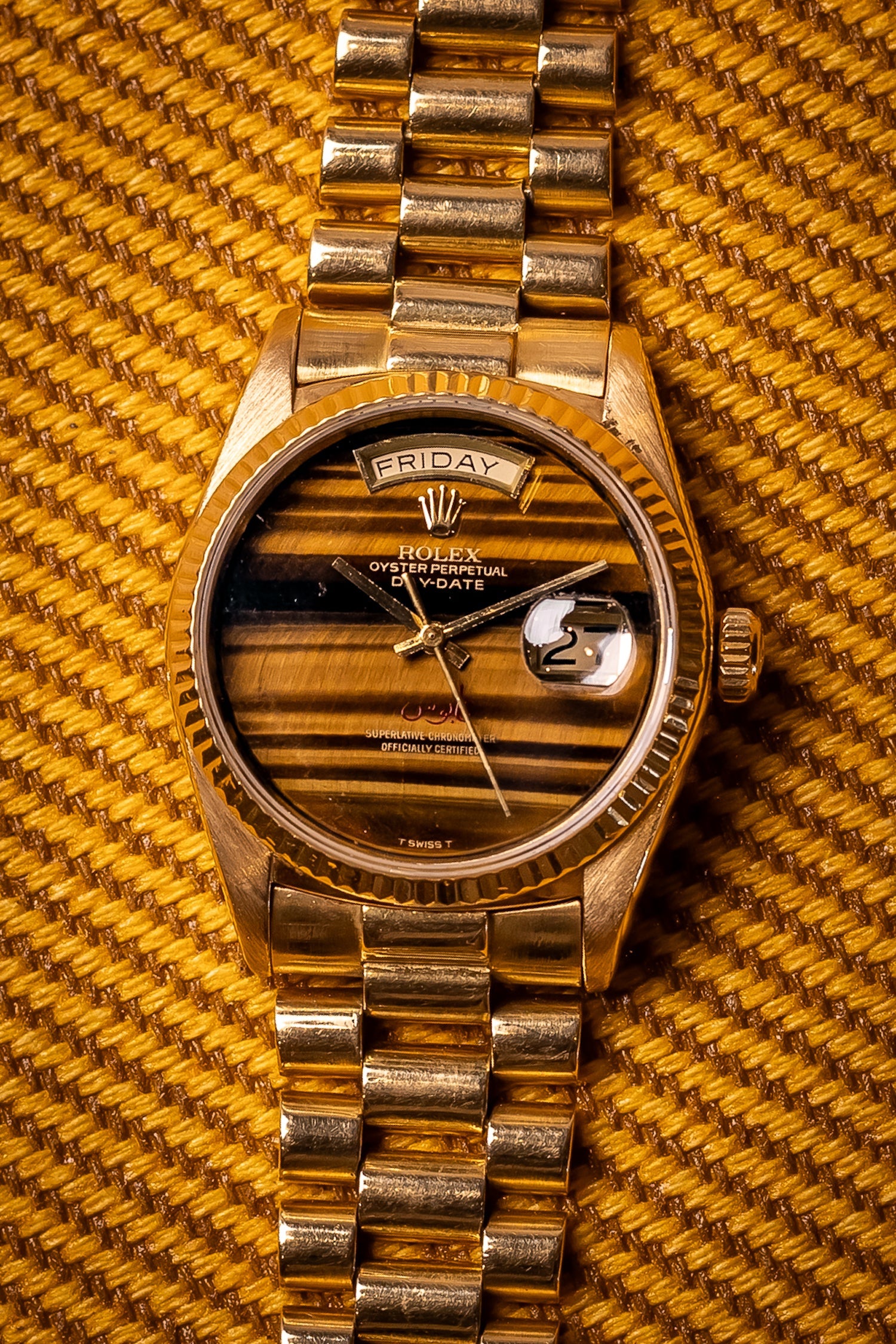 Rolex Day-Date “Qaboos” 18k Yellow Gold Ref. 18038 Circa 1985