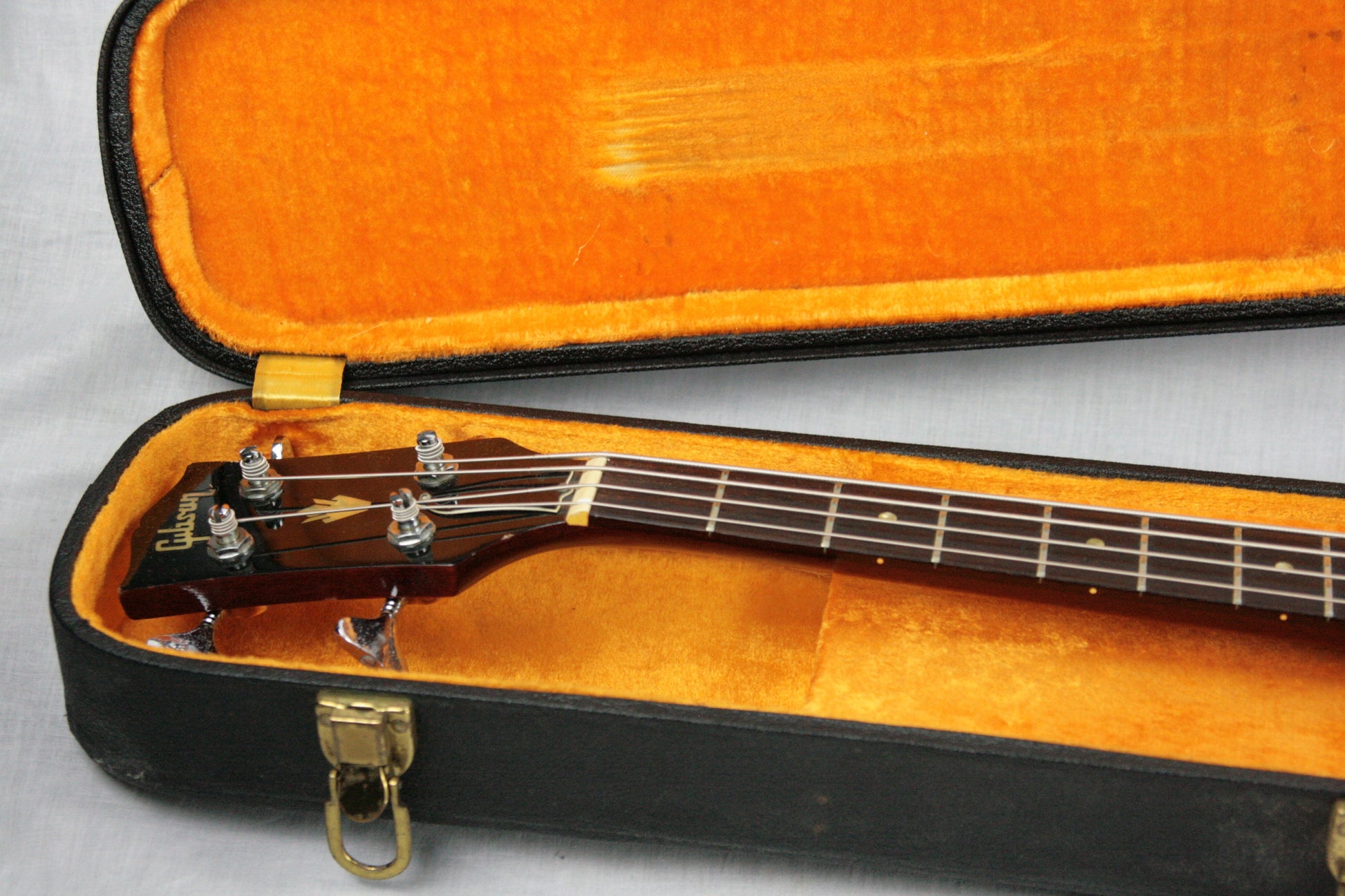 RARE 1969 Gibson EB-0 LEFT-HANDED Bass w OHSC! Double-Pickguard Lefty! Vintage