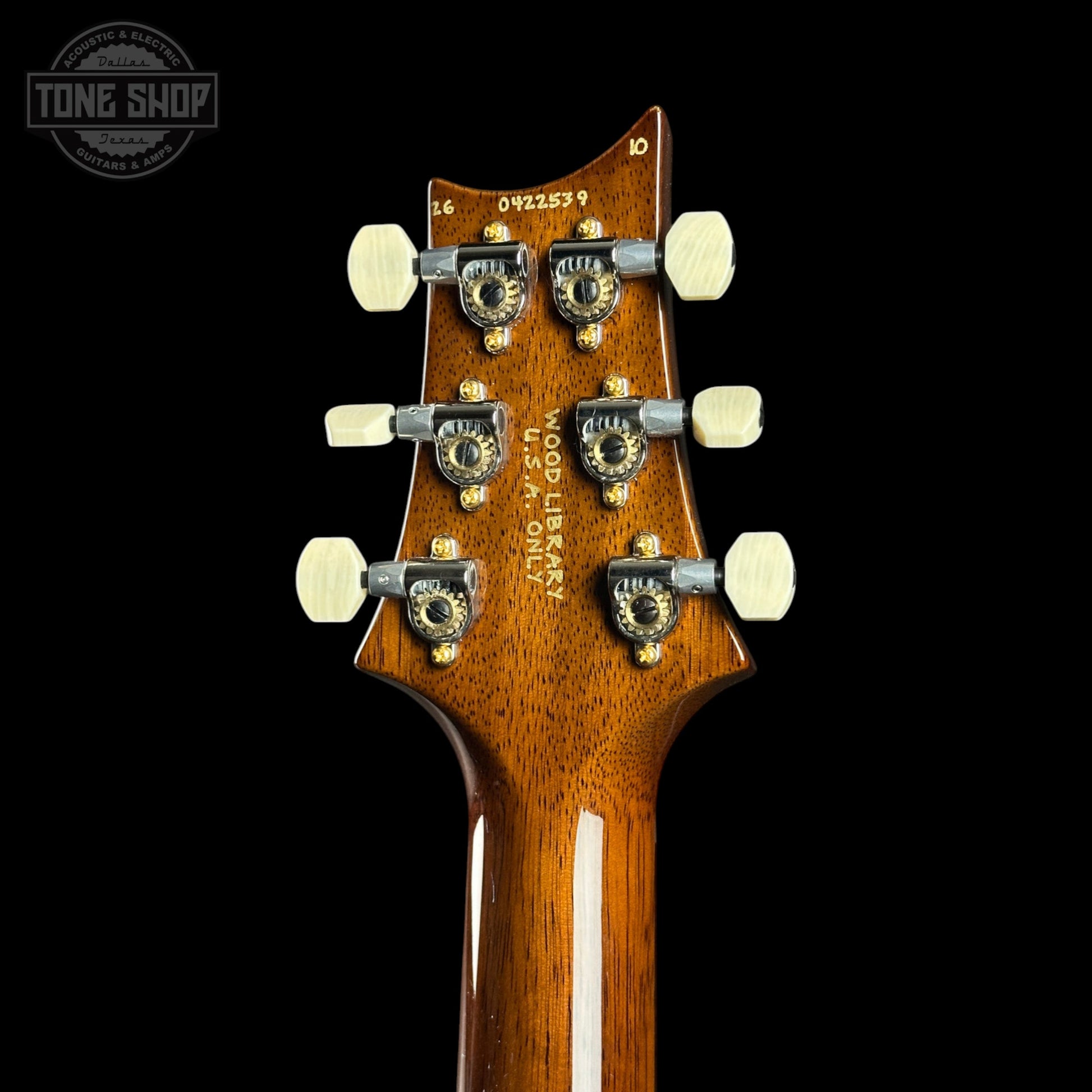 PRS Wood Library DGT 10 Top Livingston Lemondrop Korina / Brazilian RW w/case 0422539