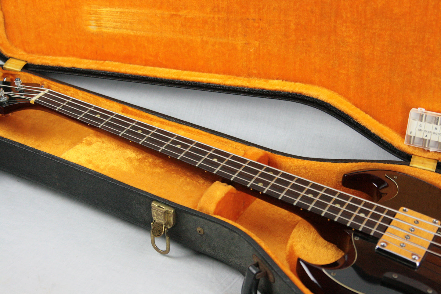 RARE 1969 Gibson EB-0 LEFT-HANDED Bass w OHSC! Double-Pickguard Lefty! Vintage