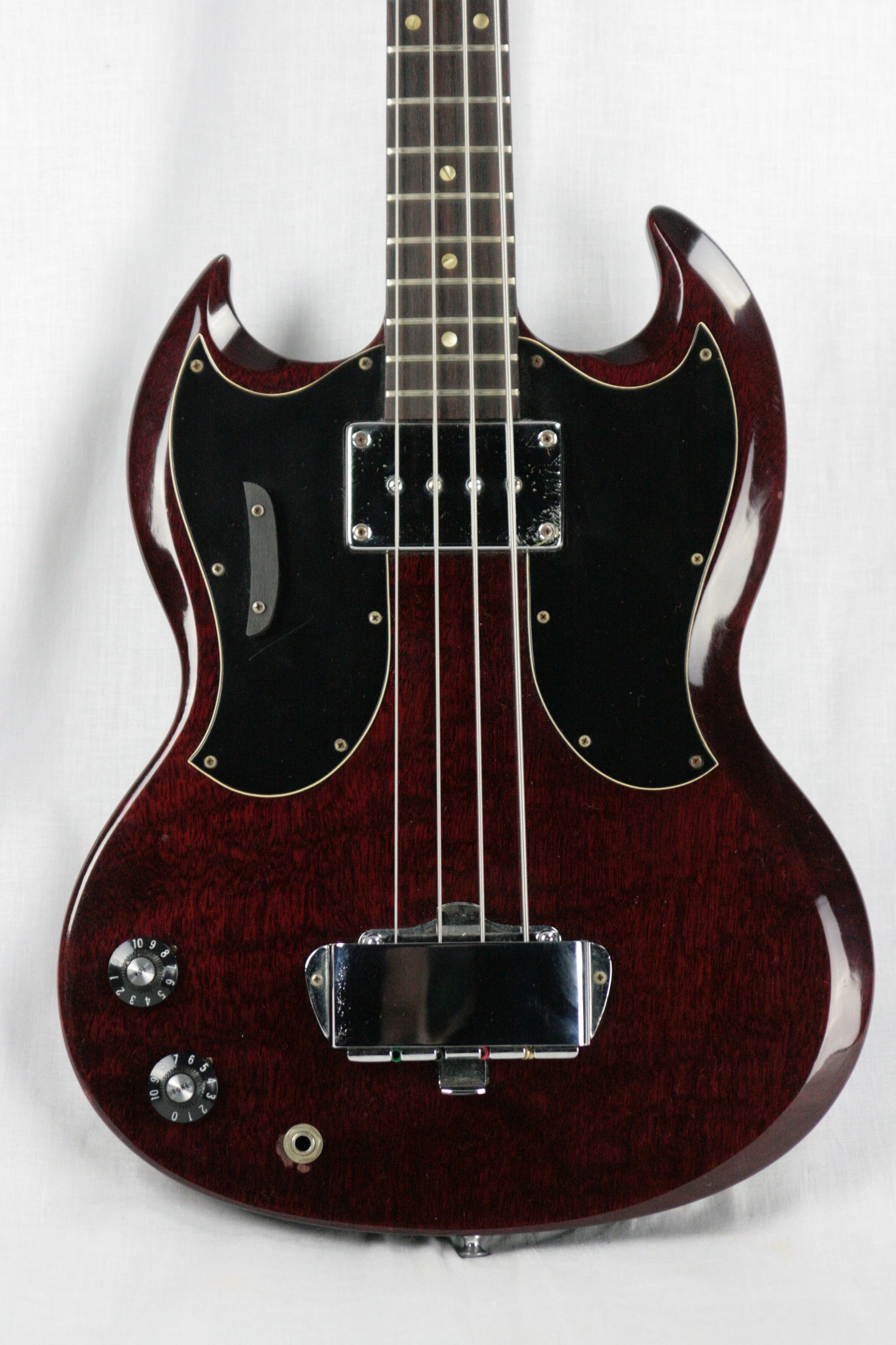 RARE 1969 Gibson EB-0 LEFT-HANDED Bass w OHSC! Double-Pickguard Lefty! Vintage