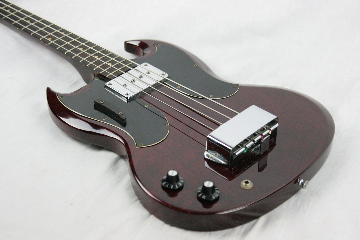 RARE 1969 Gibson EB-0 LEFT-HANDED Bass w OHSC! Double-Pickguard Lefty! Vintage