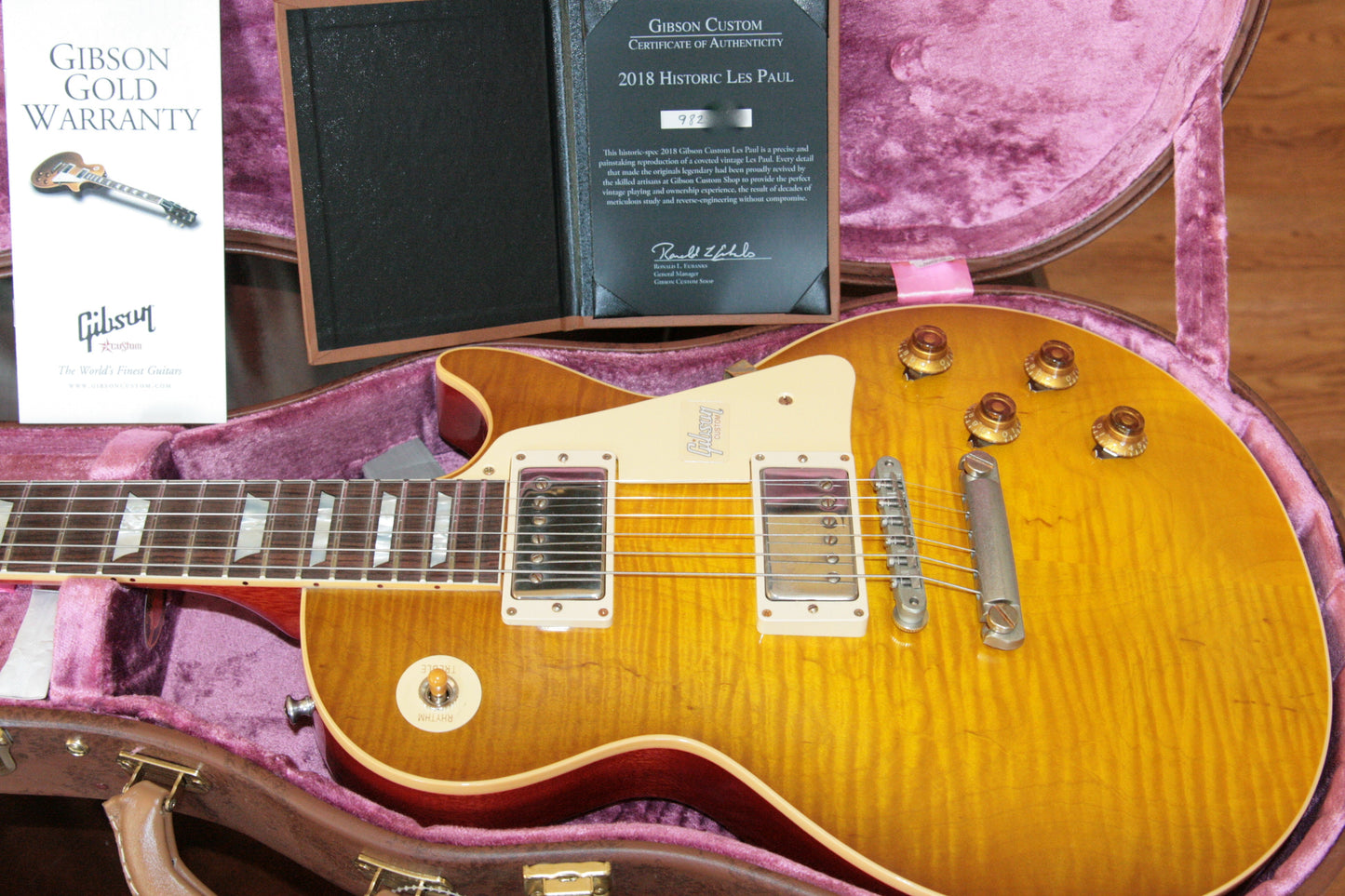 2018 Gibson 1959 Les Paul Historic Reissue! R9 59 HONEY LEMON FADE Custom Shop TH Spec