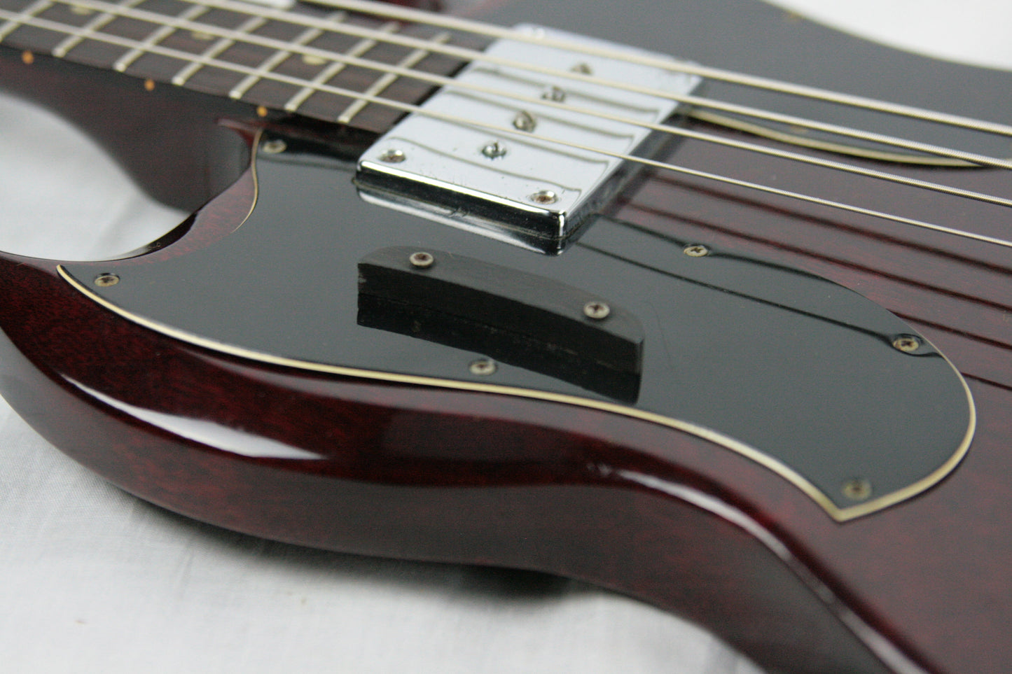 RARE 1969 Gibson EB-0 LEFT-HANDED Bass w OHSC! Double-Pickguard Lefty! Vintage