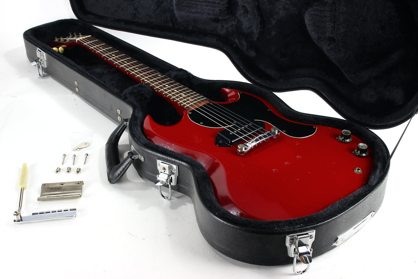 1965 Gibson SG Junior EMBER RED Wide Nut Les Paul Jr. Custom Color