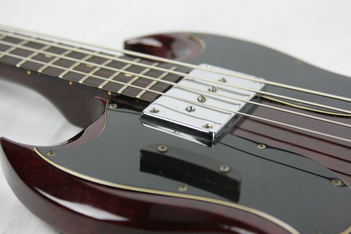 RARE 1969 Gibson EB-0 LEFT-HANDED Bass w OHSC! Double-Pickguard Lefty! Vintage