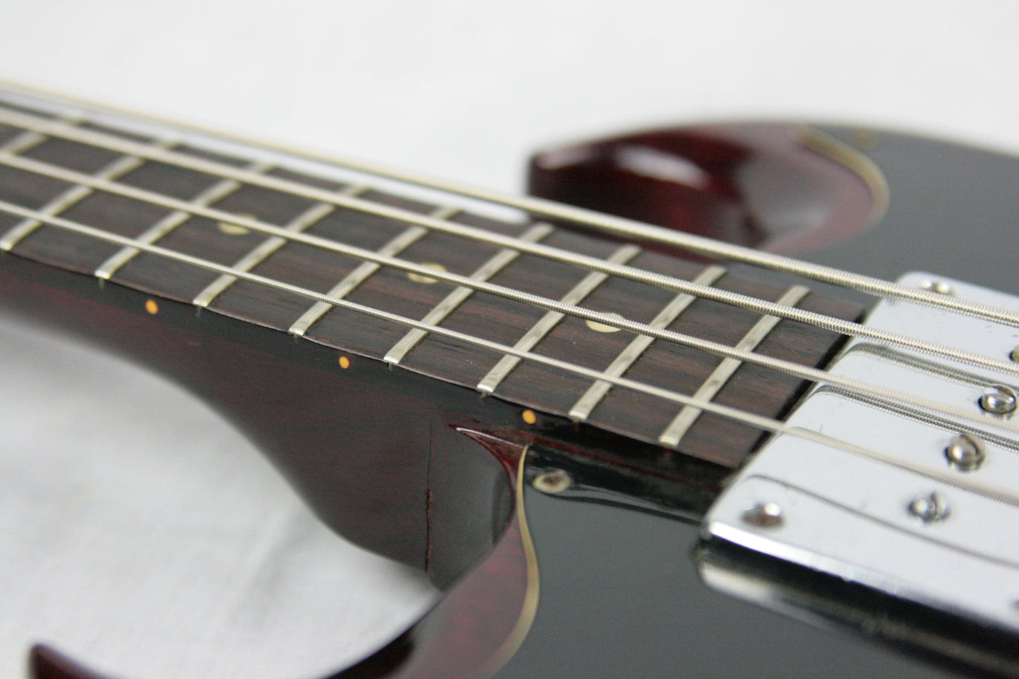 RARE 1969 Gibson EB-0 LEFT-HANDED Bass w OHSC! Double-Pickguard Lefty! Vintage