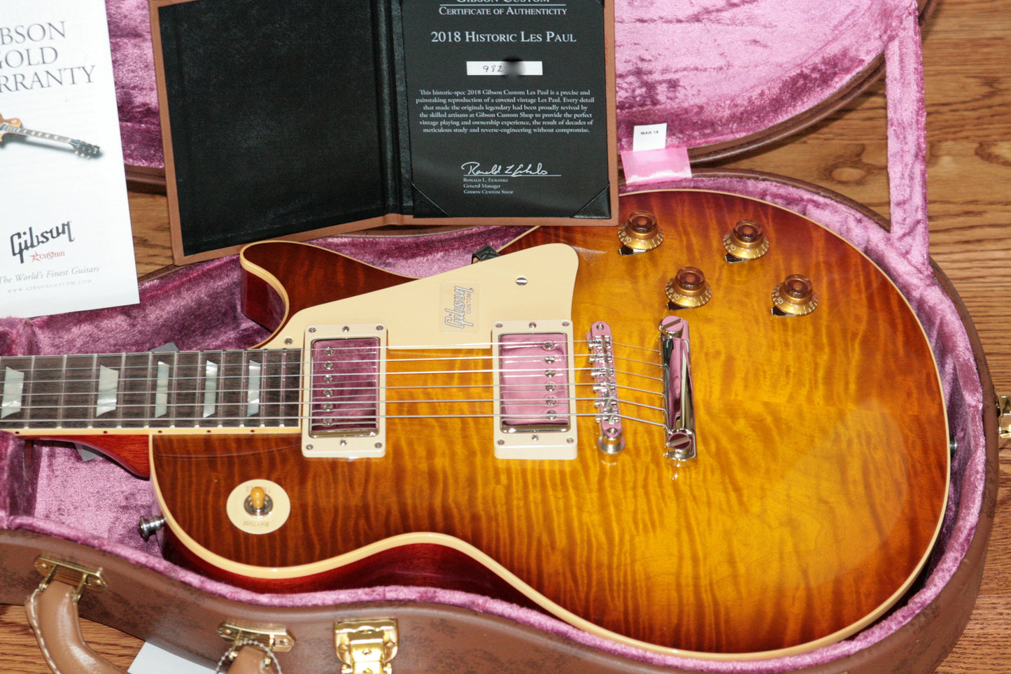 2018 Gibson 1959 Les Paul Historic Reissue! R9 59 LP ROYAL TEABURST Custom Shop TH Spec