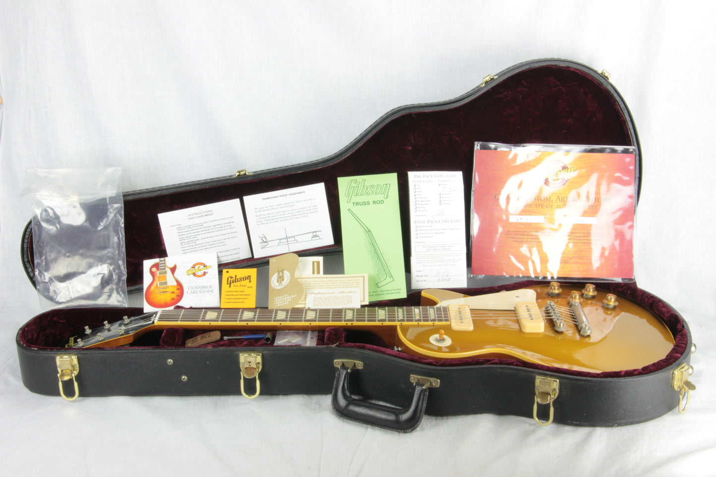 2003 Gibson BRAZILIAN ROSEWOOD '56 Reissue Les Paul Goldtop 1956 Custom Shop Historic LP R6