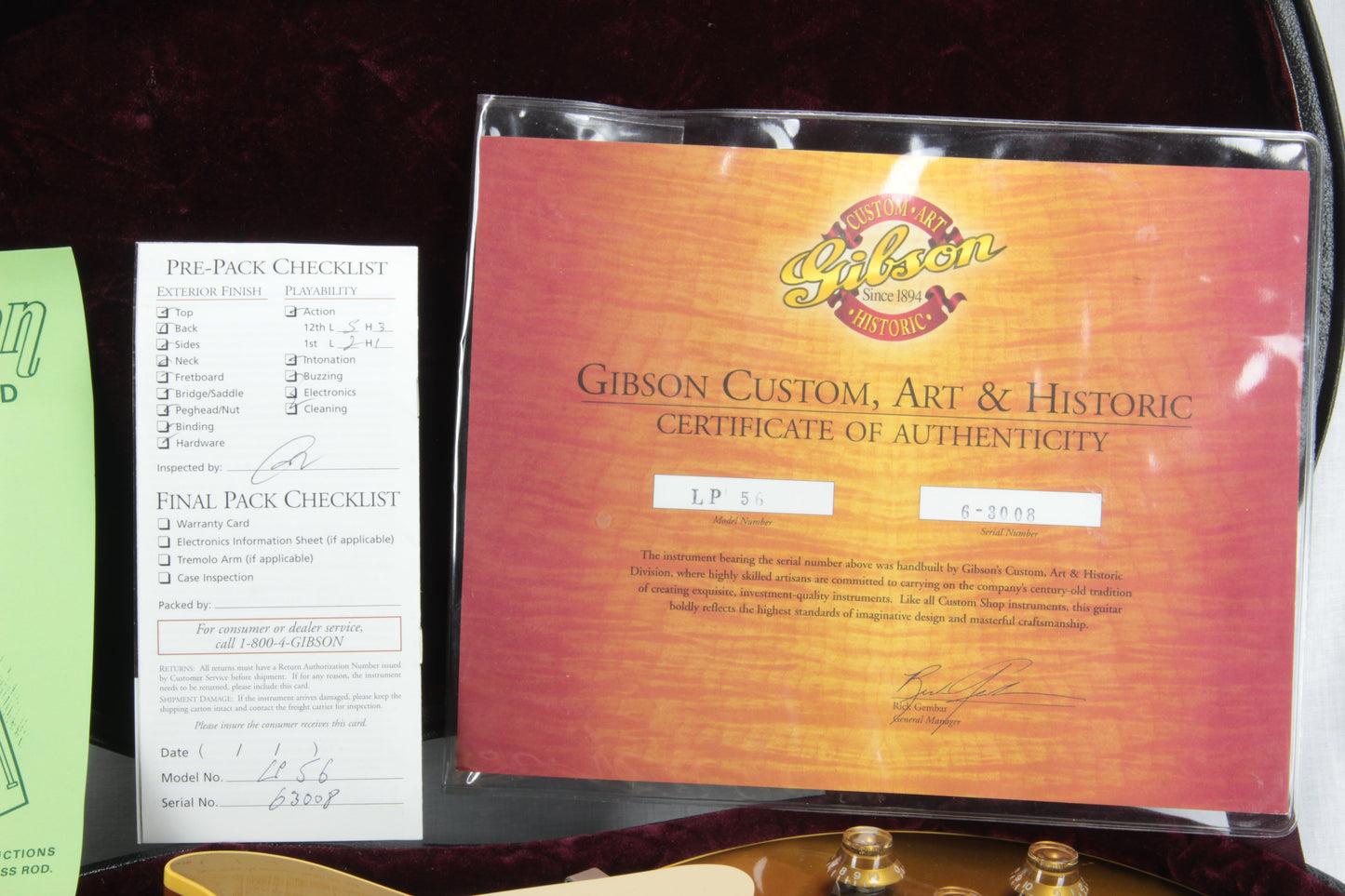 2003 Gibson BRAZILIAN ROSEWOOD '56 Reissue Les Paul Goldtop 1956 Custom Shop Historic LP R6
