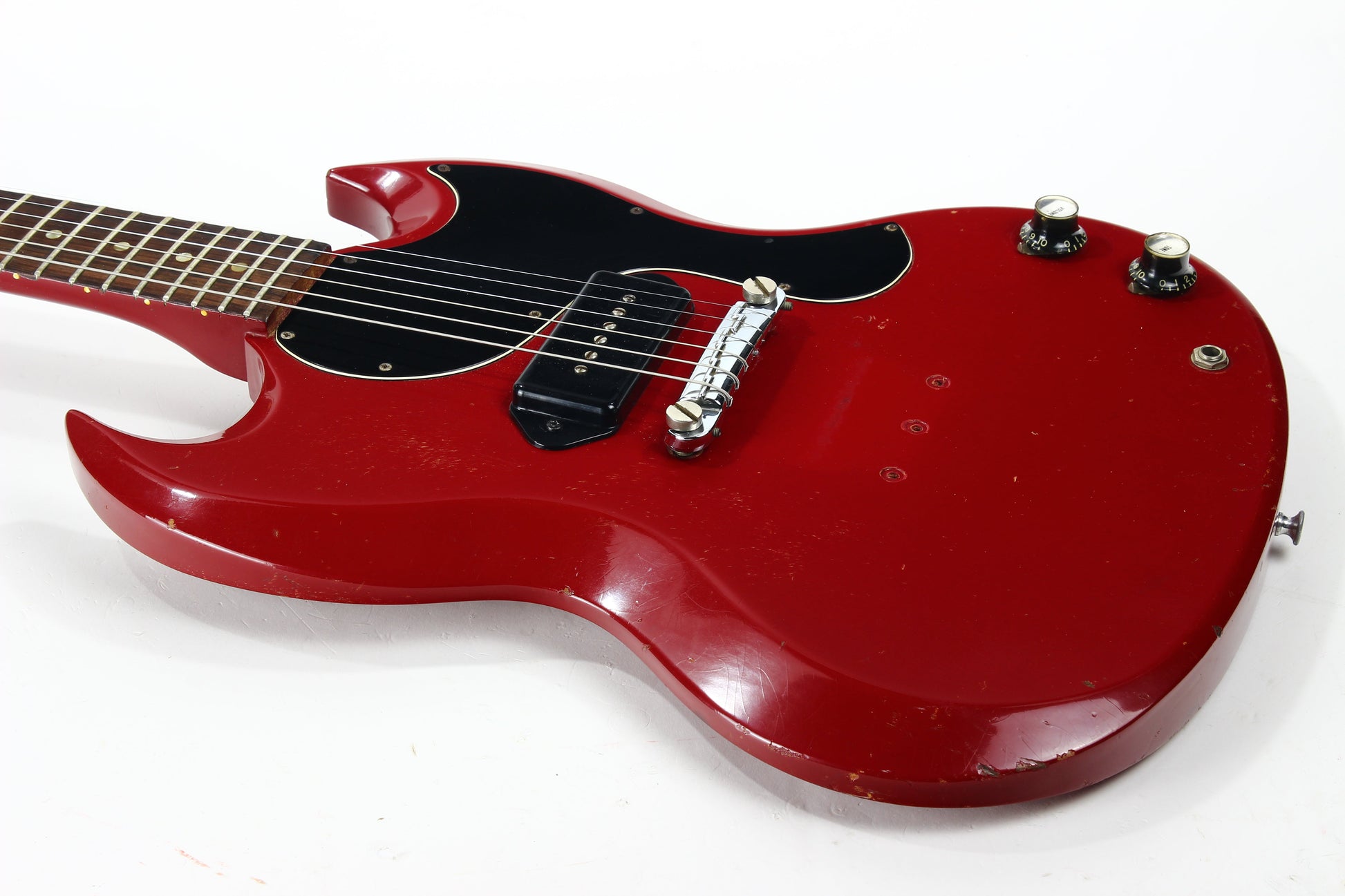 1965 Gibson SG Junior EMBER RED Wide Nut Les Paul Jr. Custom Color