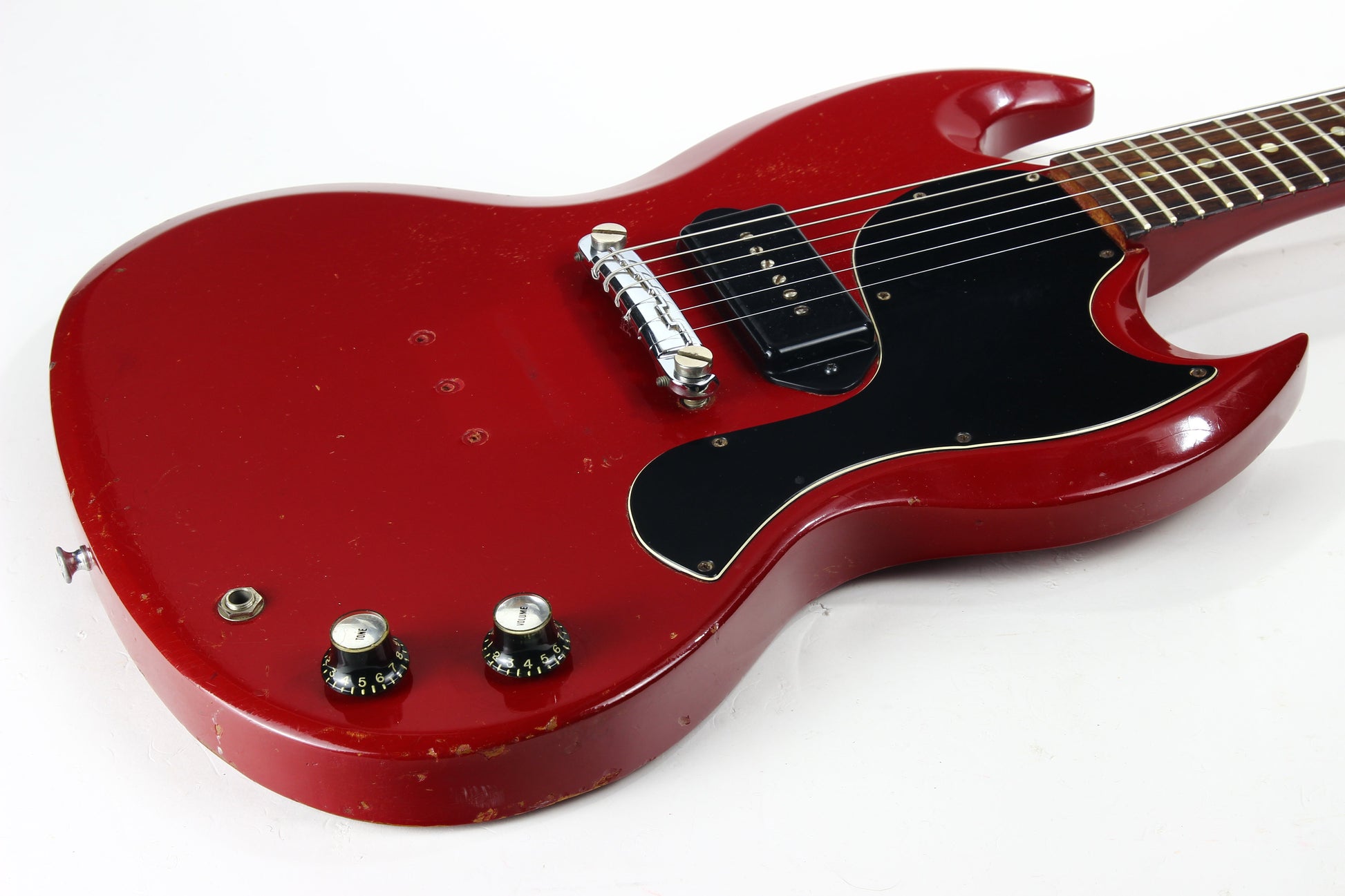 1965 Gibson SG Junior EMBER RED Wide Nut Les Paul Jr. Custom Color