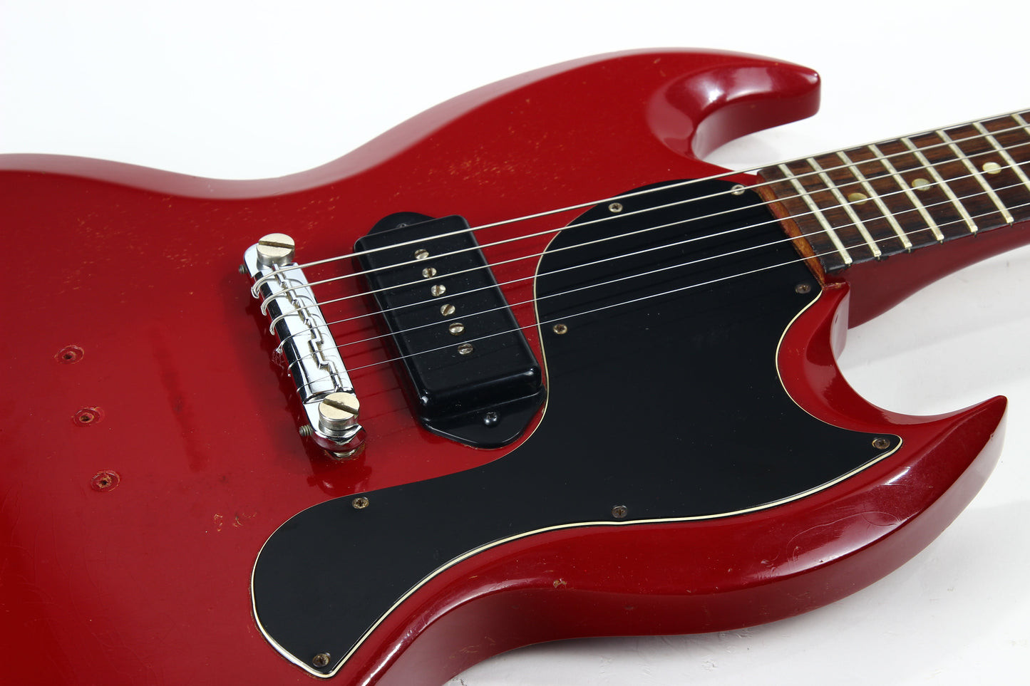 1965 Gibson SG Junior EMBER RED Wide Nut Les Paul Jr. Custom Color