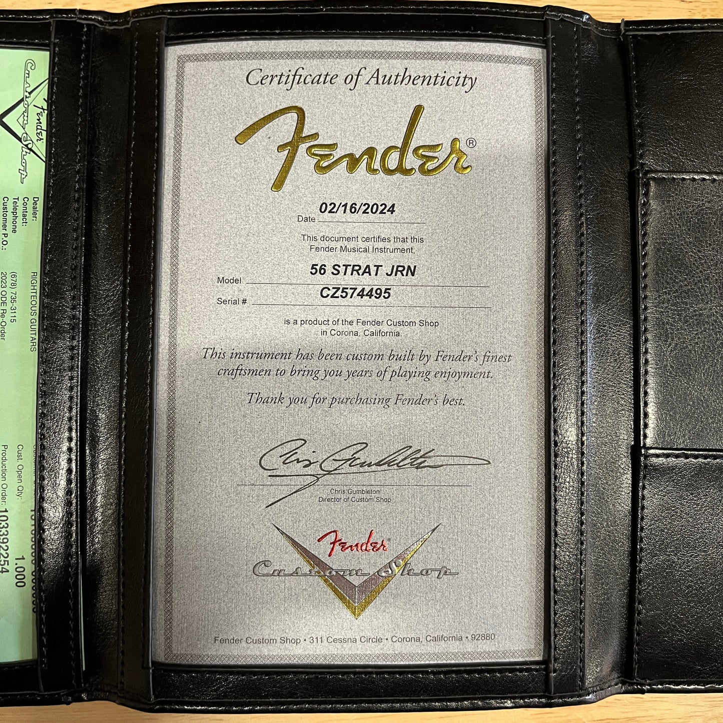 Fender Custom Shop 1956 Stratocaster Journeyman Relic - Aged Black
